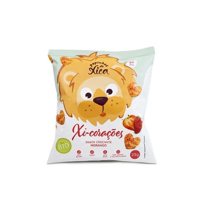 Snack Crocante de Morango Xi-Corações 9M+ Bio