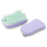 Mini Escova Cabelo de Viagem Lilás com Capa Wells Image 2