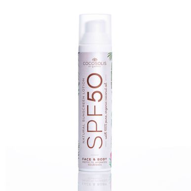 Natural Sunscreen Lotion SPF50 Wells Image 1