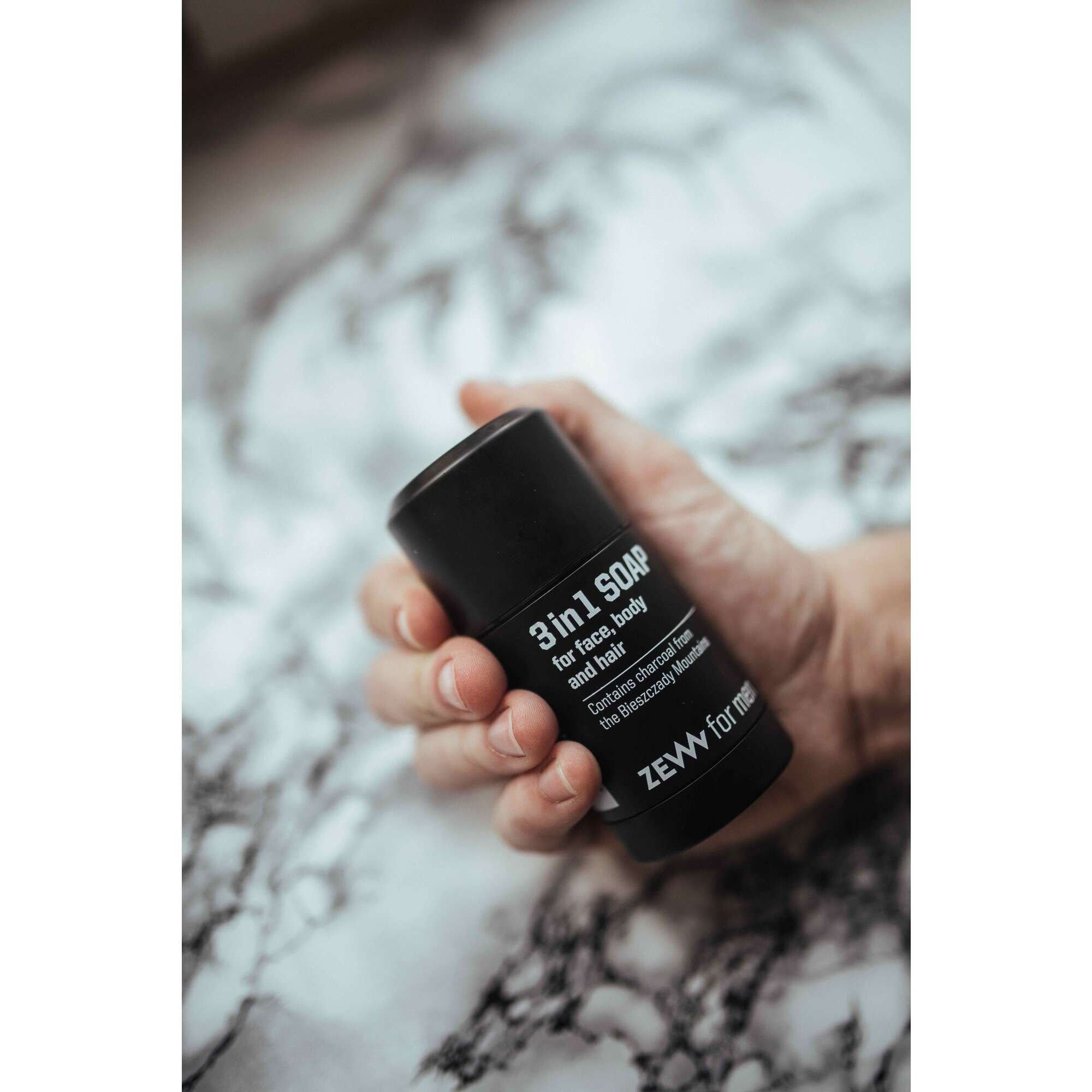 Sabonete Sólido Rosto Corpo Cabelo Men 3 in 1