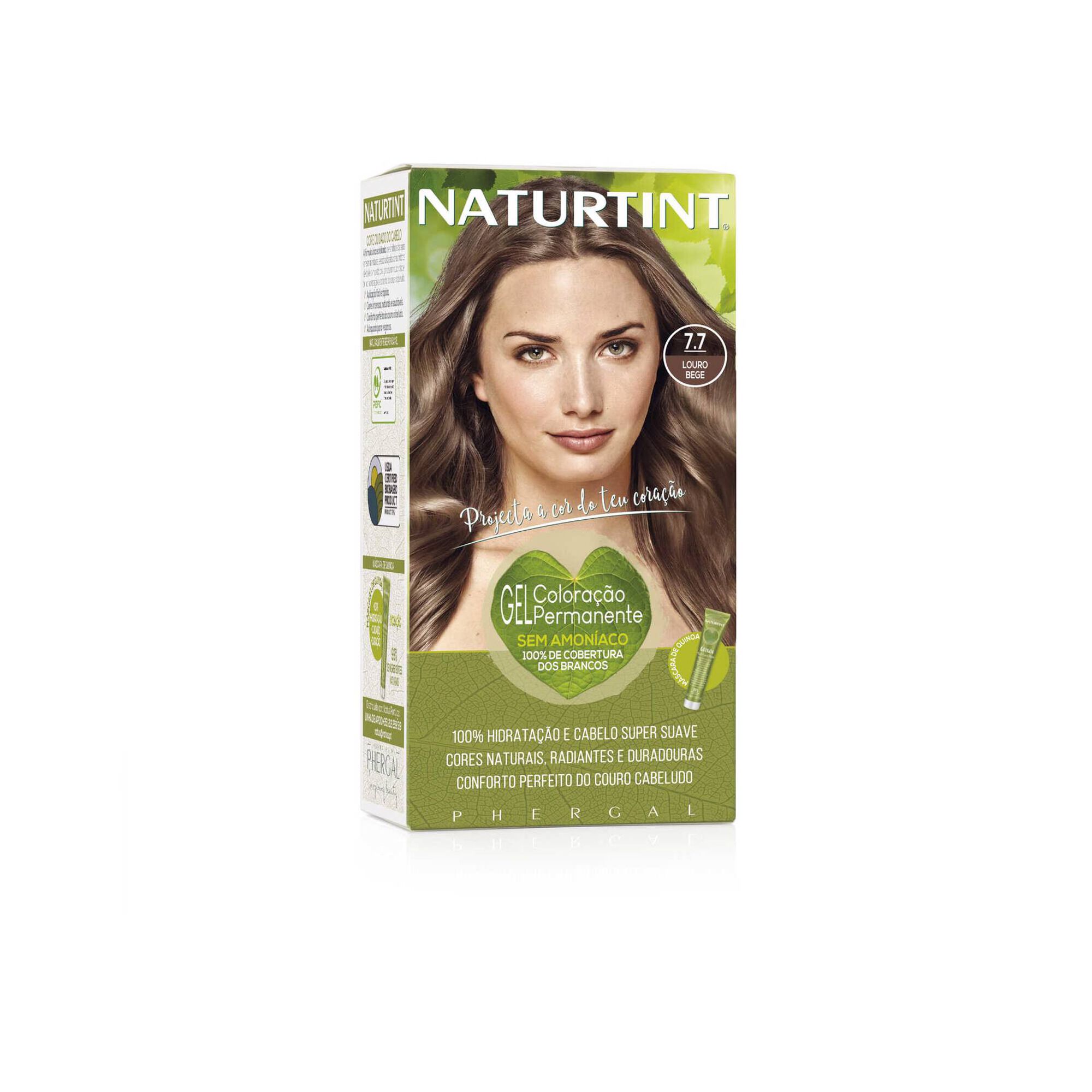 Gel Coloração Permanente 7.7 Louro Beje