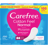 Cotton Feel Normal Liners Air Breathable   Wells