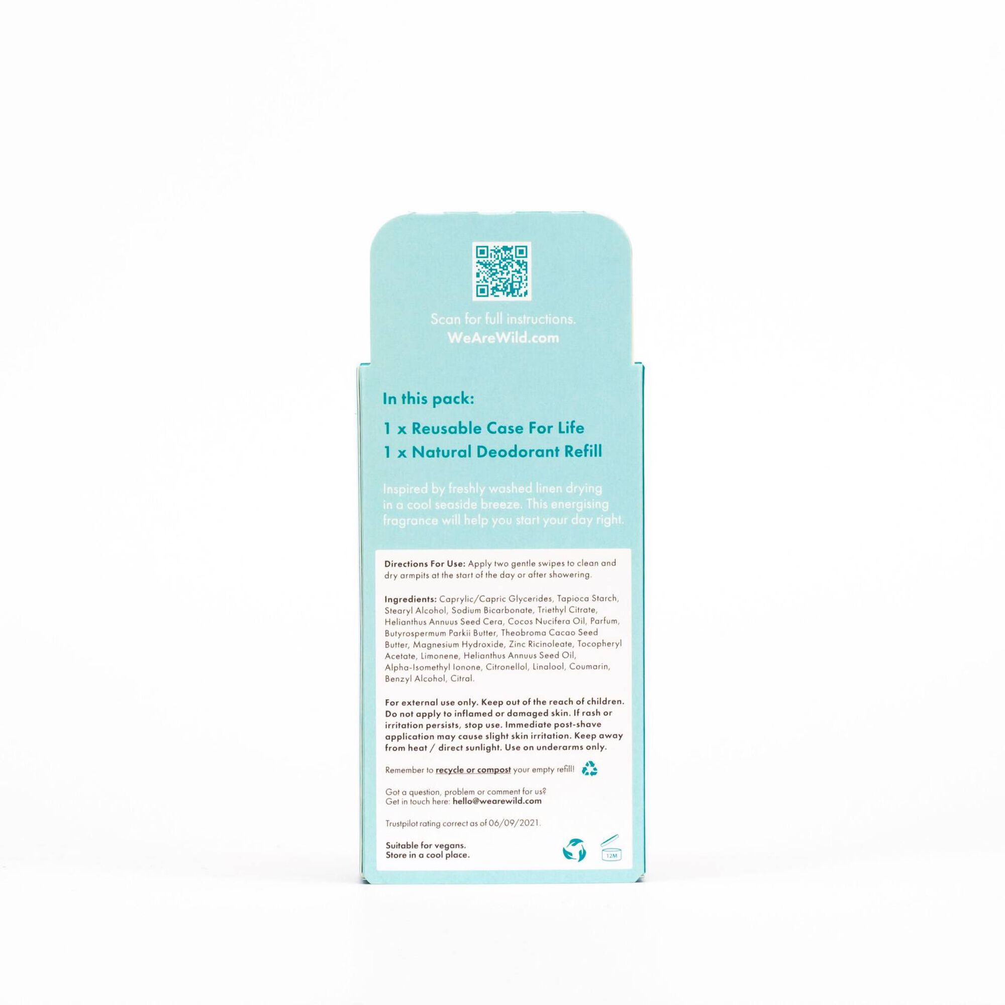 Refillable Natural Deodorant Algodão Fresco