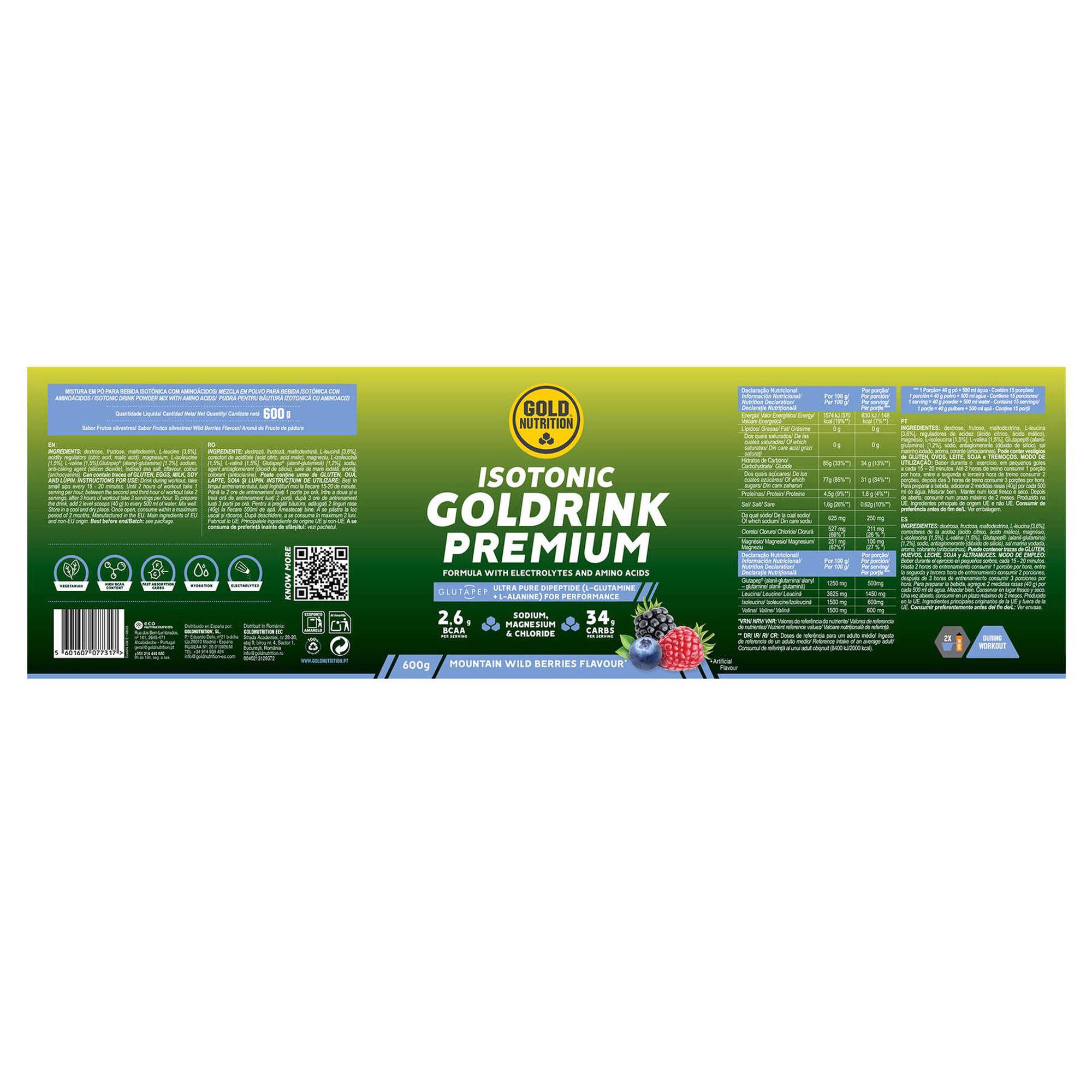 Suplemento Bebida Isotónica Berry Premium