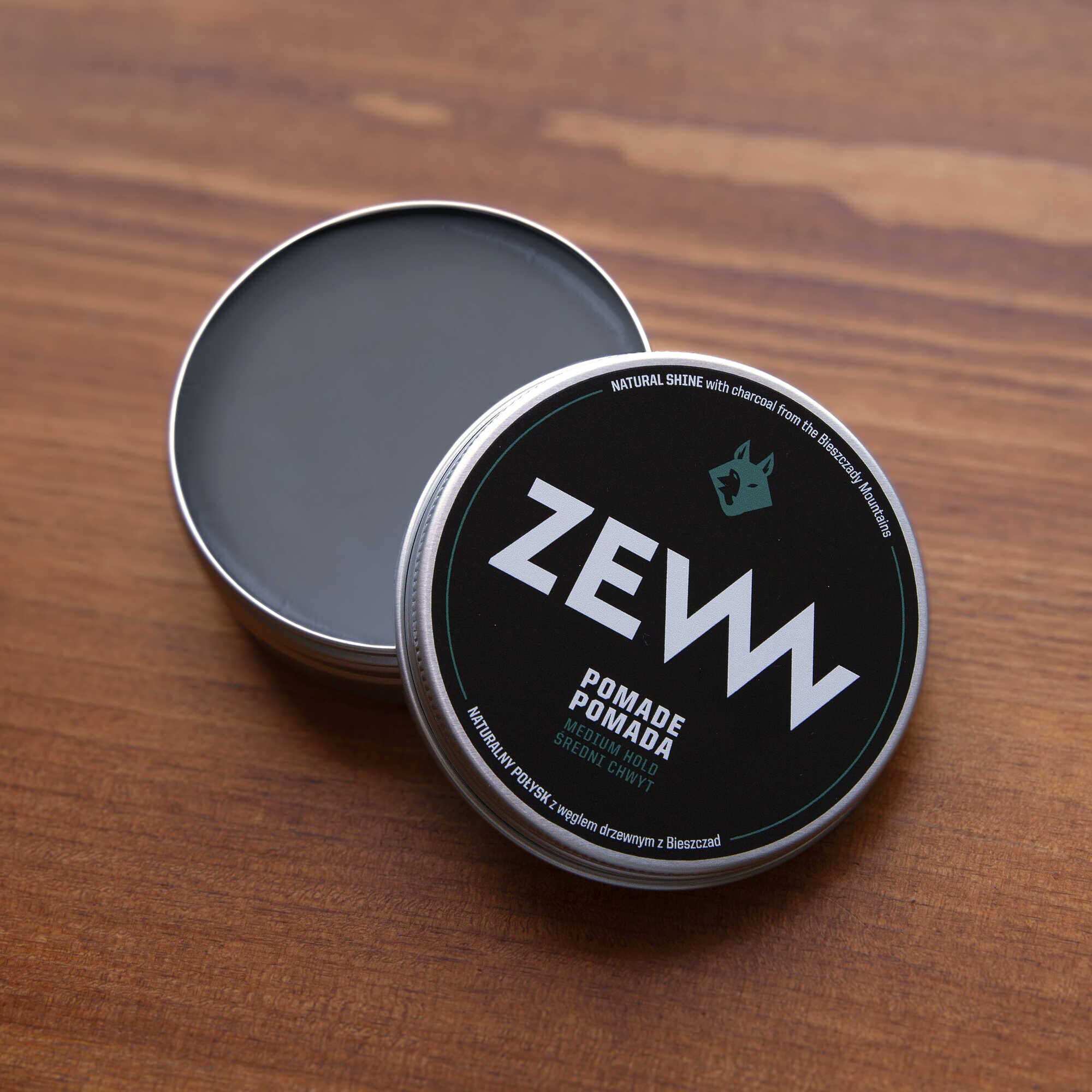 Cera Cabelo Fixação Média Charcoal Hair Pomade