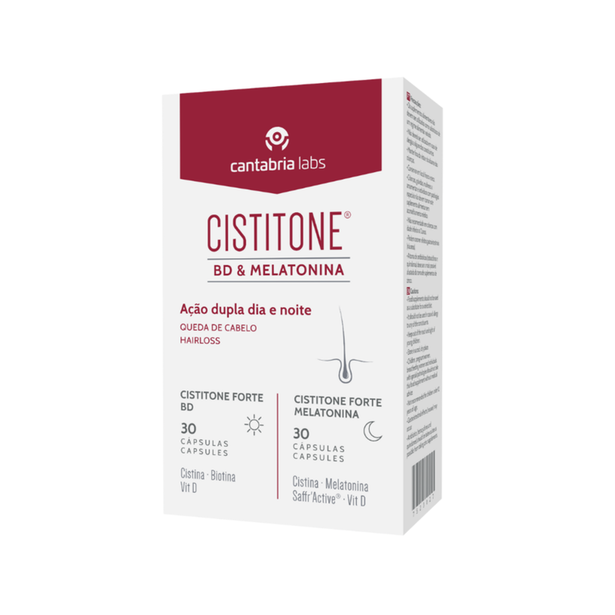 Cápsulas Queda de Cabelo BD e Melatonina