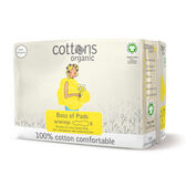 Penso Diário Ultra-Fino Longo 100% Algodão Wells