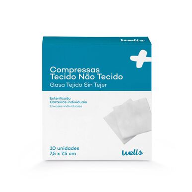 Compressas Tecido Não Tecido 7,5x7,5 cm Wells