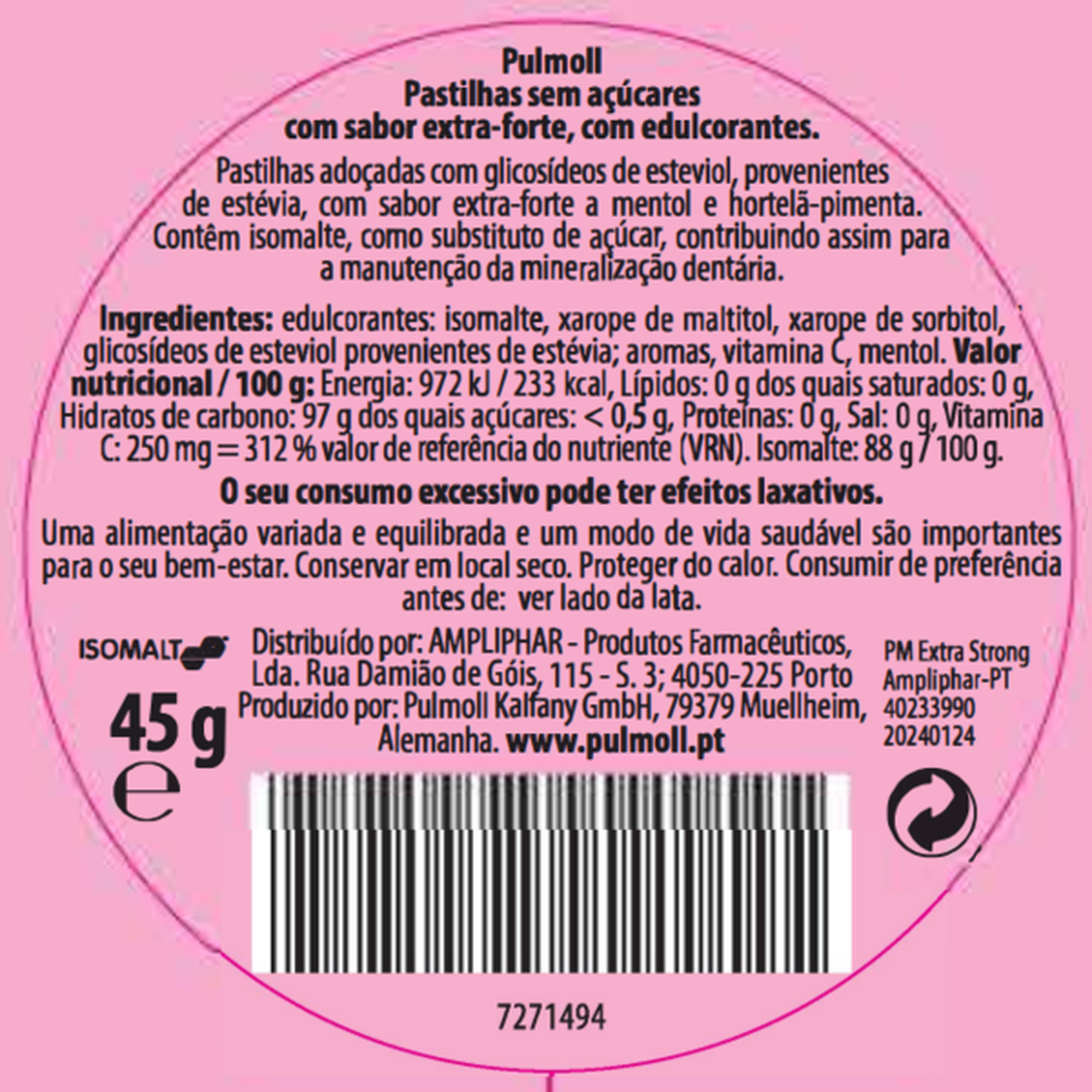 Bonbons Sugar Free Extra Strong Vitamin C