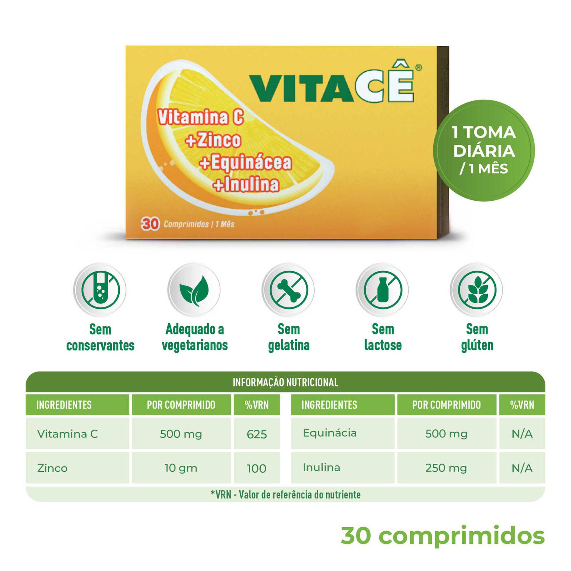 Vitacê com Zinco e Equinácea