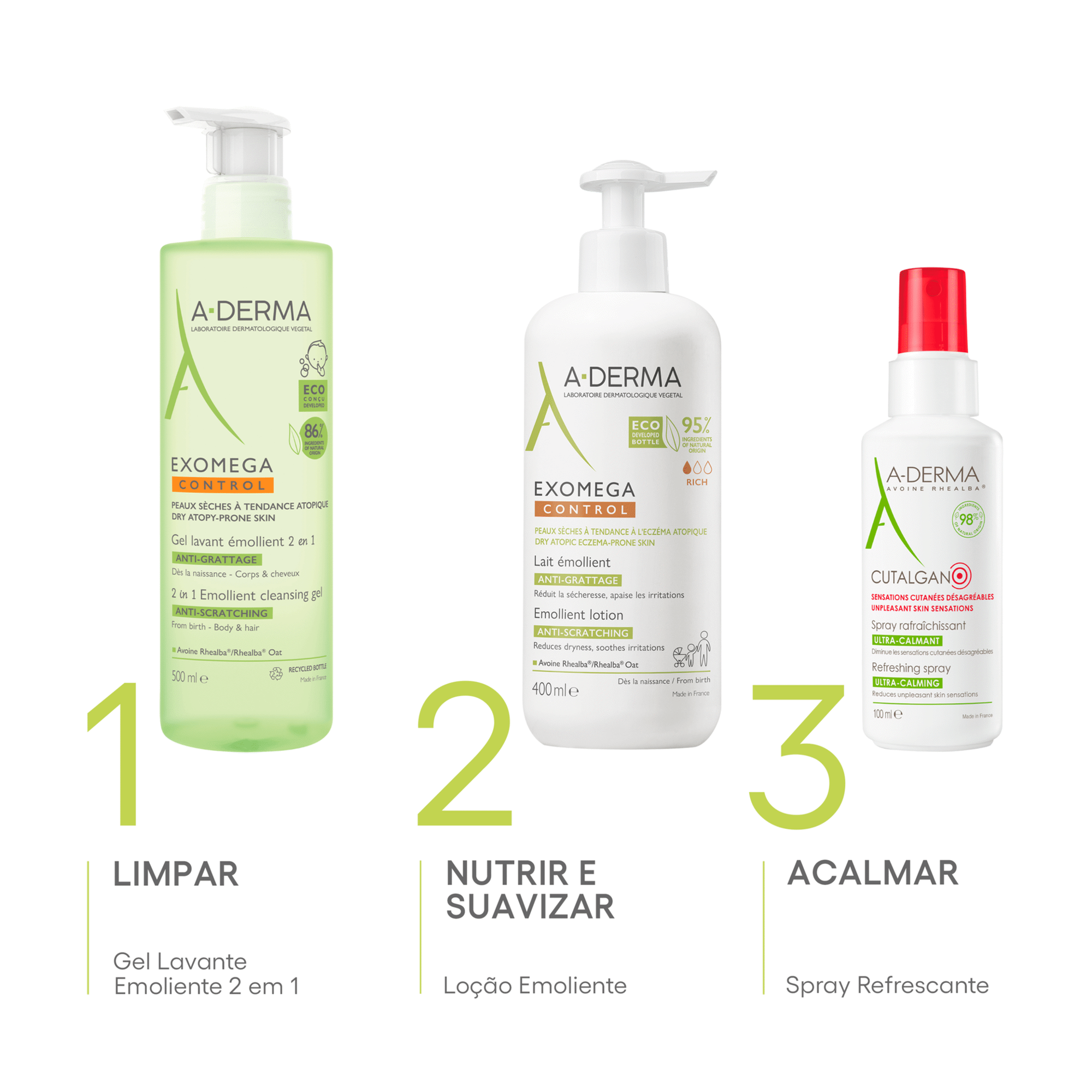 Exomega Control 2in1 Emollient Cleansing Gel