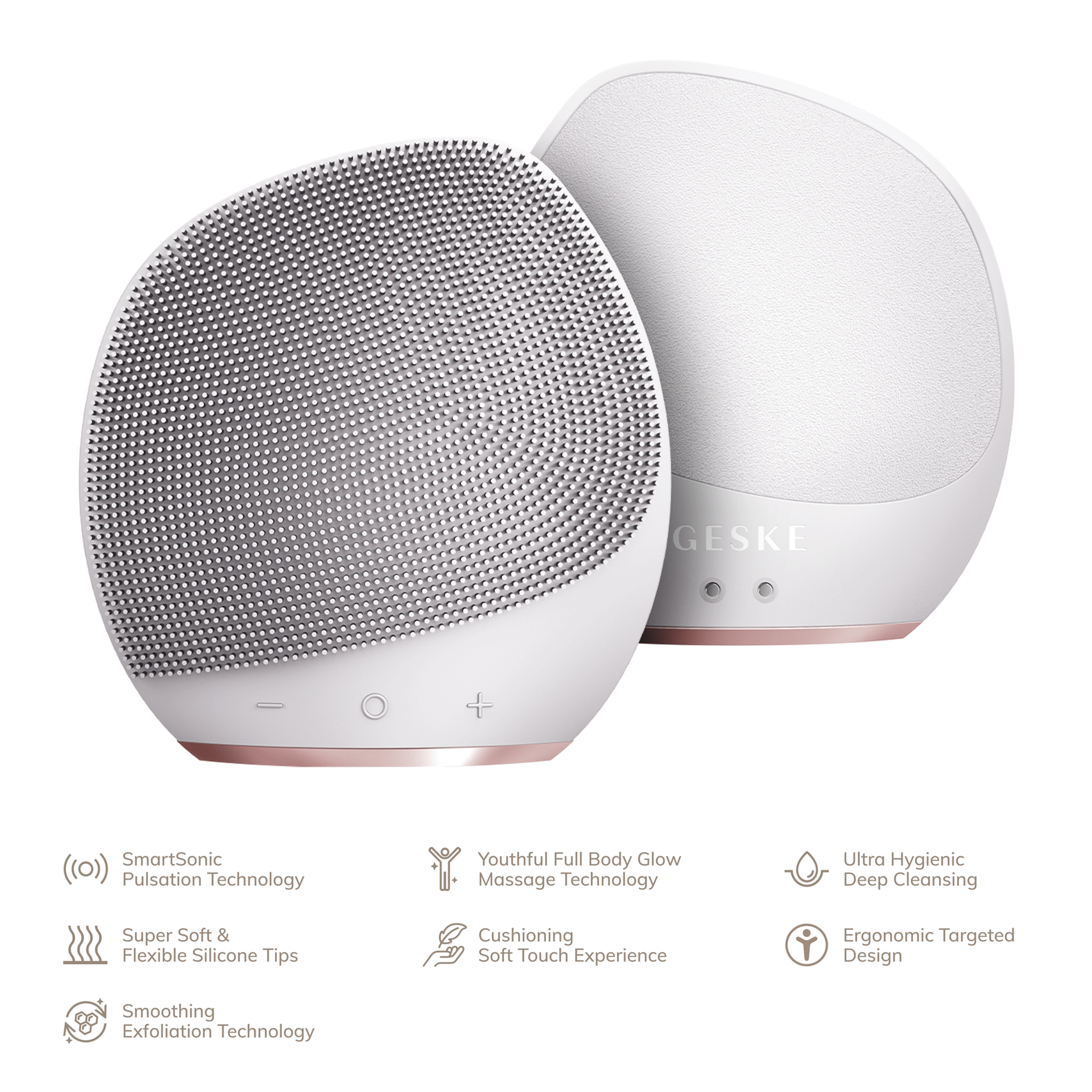 Escova Corpo Limpeza Sonic 7 em 1 Starlight