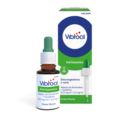 Vibrocil Gotas Nasais Gripes e Constipações Wells Image 1