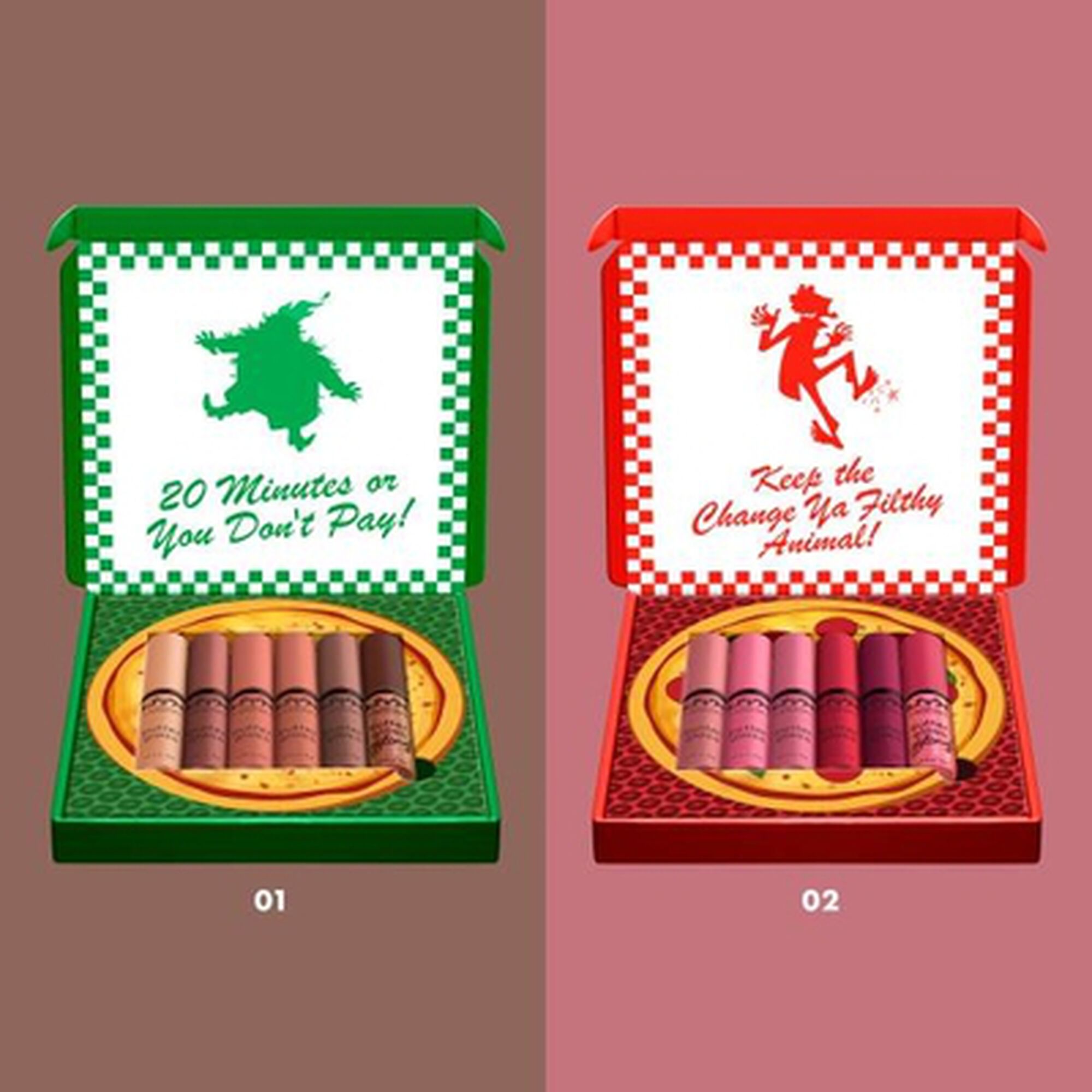 Set Butter Gloss Caixa de Pizza Home Alone