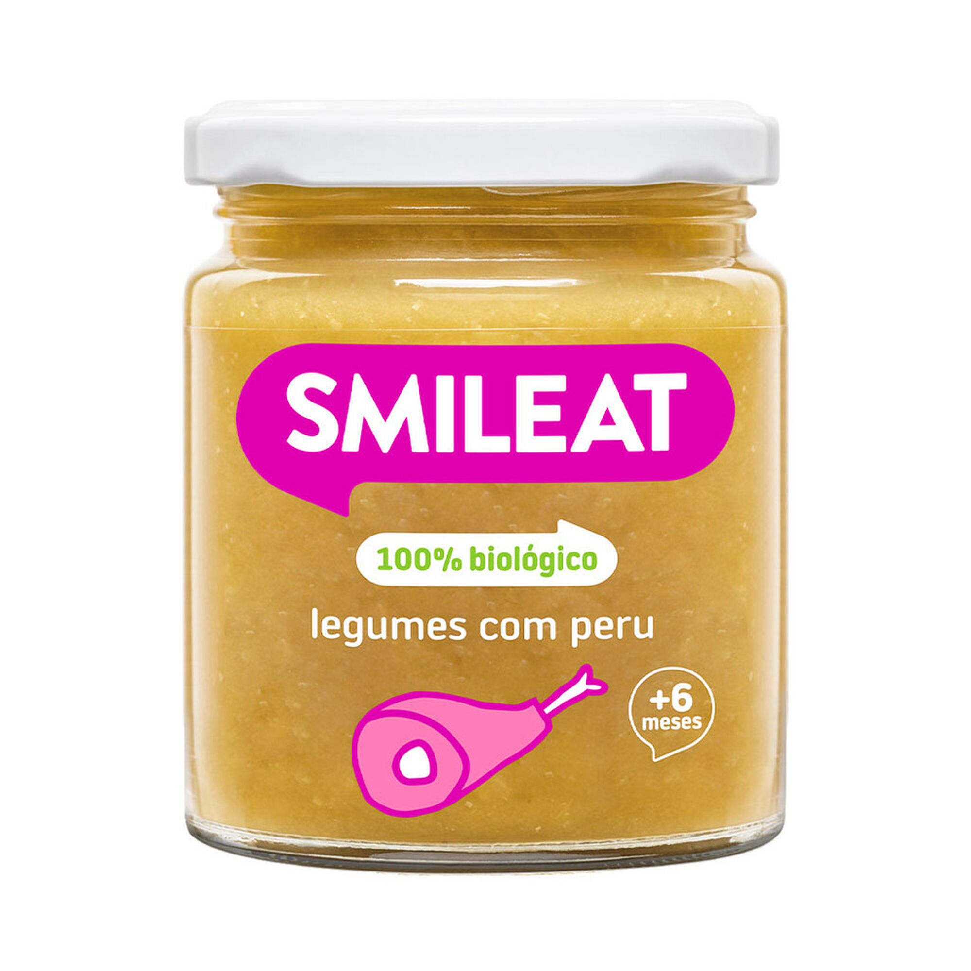 Boião Legumes com Peru Biológico +6M