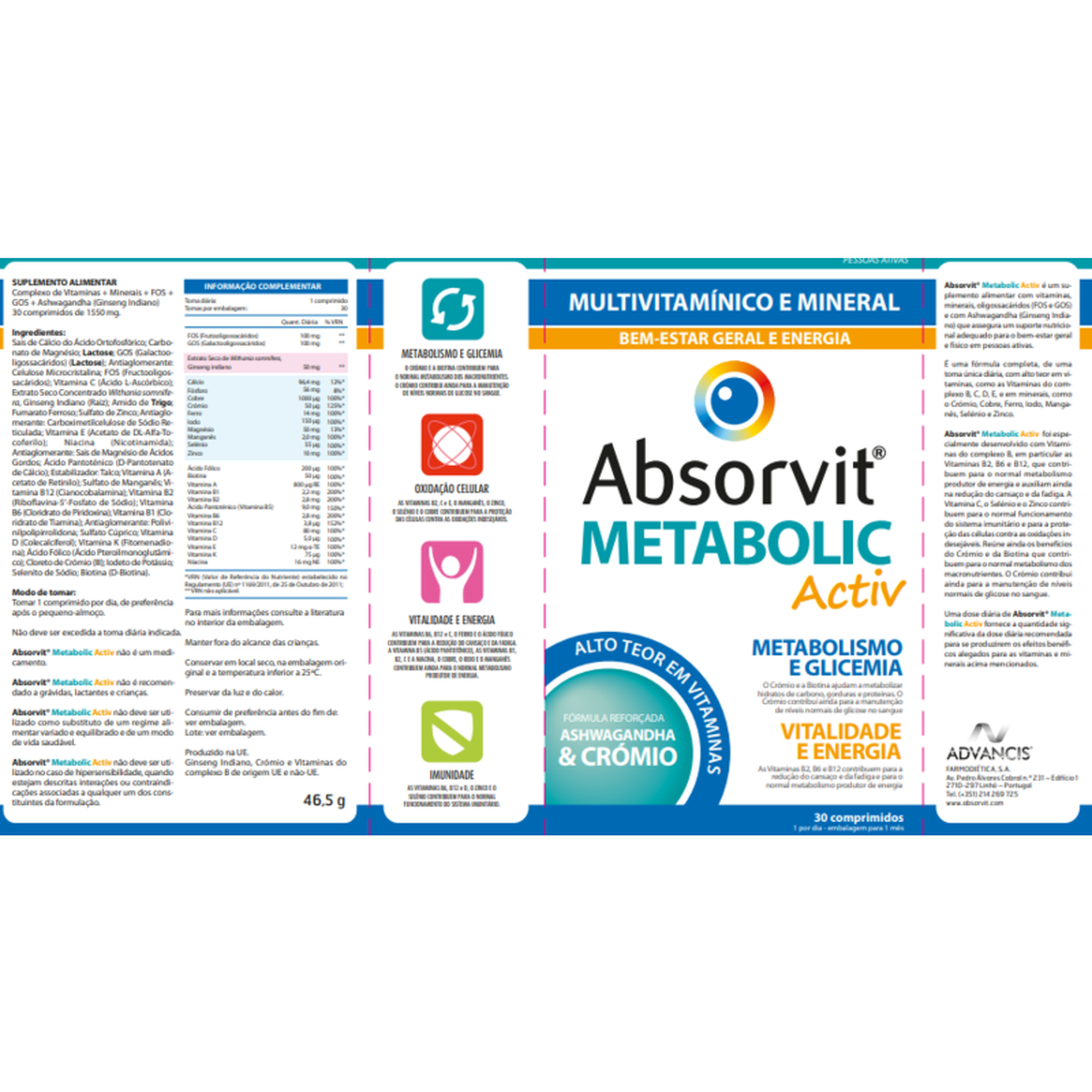 Metabolic Activ Multivitamínico e Mineral