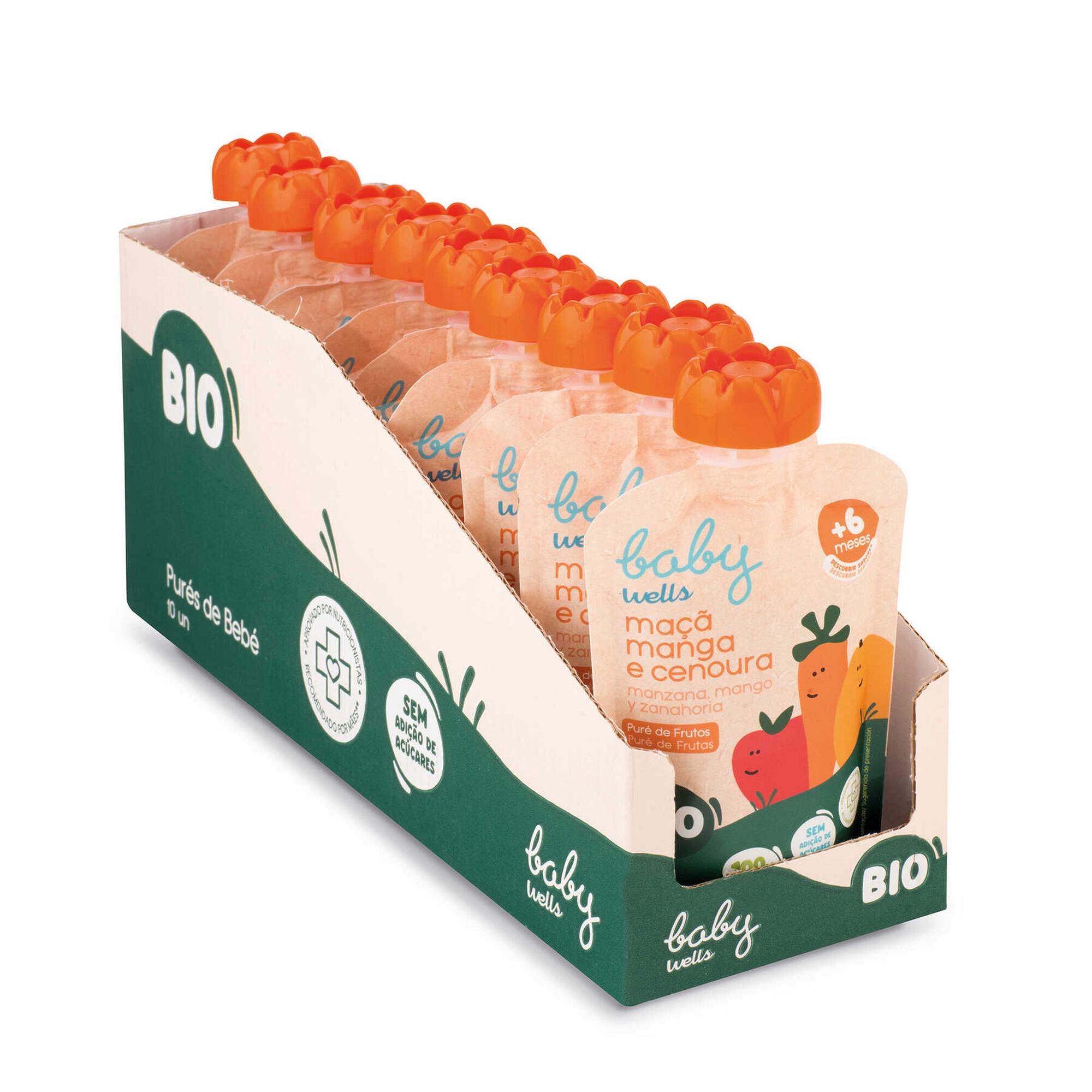 Pack Poupança Puré de Maçã Manga Cenoura Bio