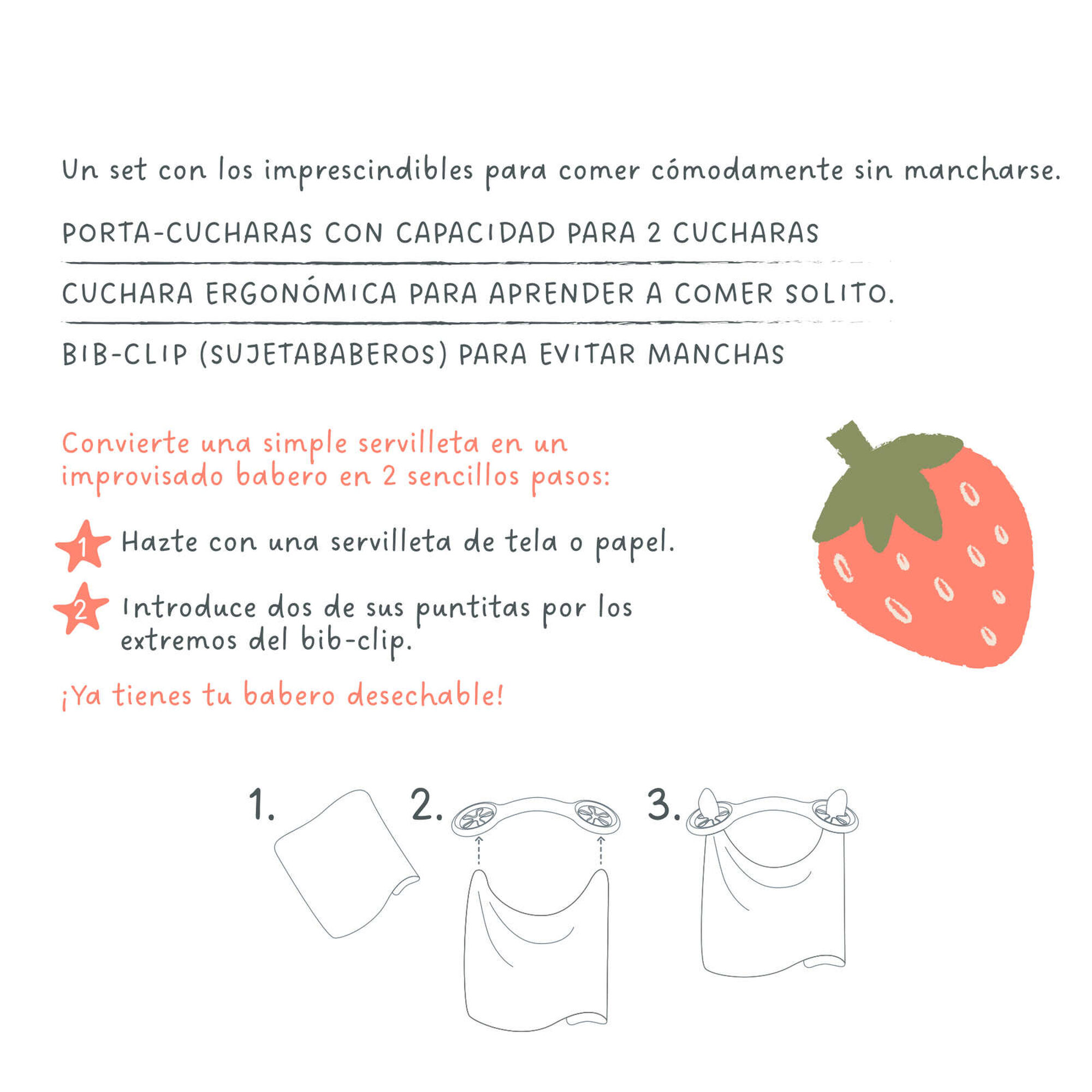 Kit Viagem Colher + Clip Babete 4m+