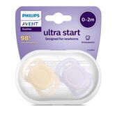 Pack Chuchas Ultra Start Noite 0-2M Liso Menina Wells Image 2