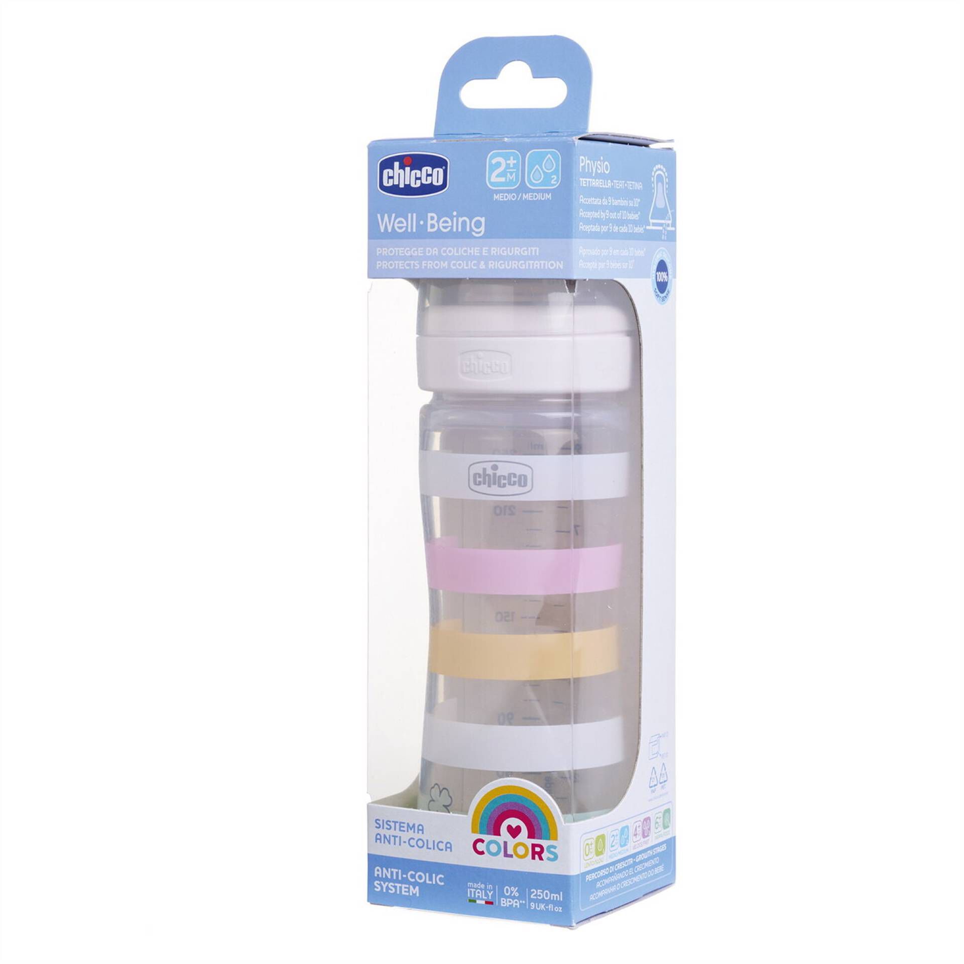 Biberão Silicone Rosa Chicco | Well's