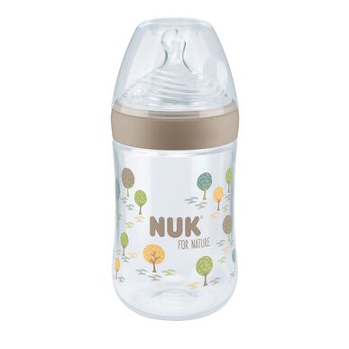 Nuk For Nature Biberão com Tetina Silicone M Creme Wells Image 1