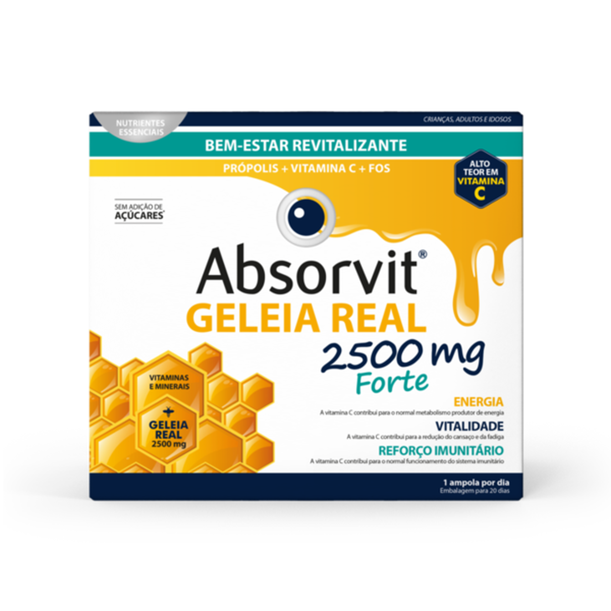 Geleia Real 2500 mg Forte Revitalizante