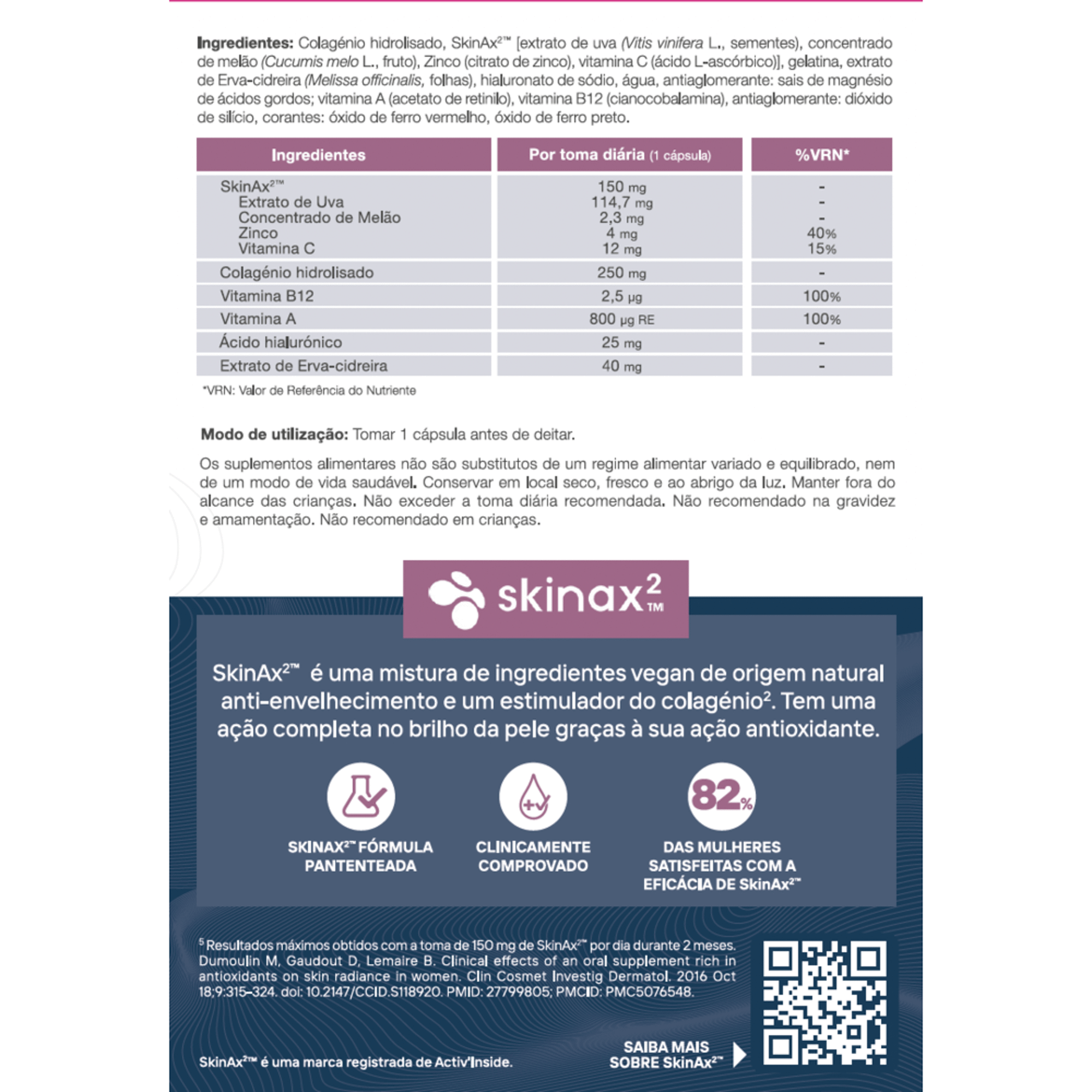 Cápsulas Colagénio Colagénius Beauty SkinNight