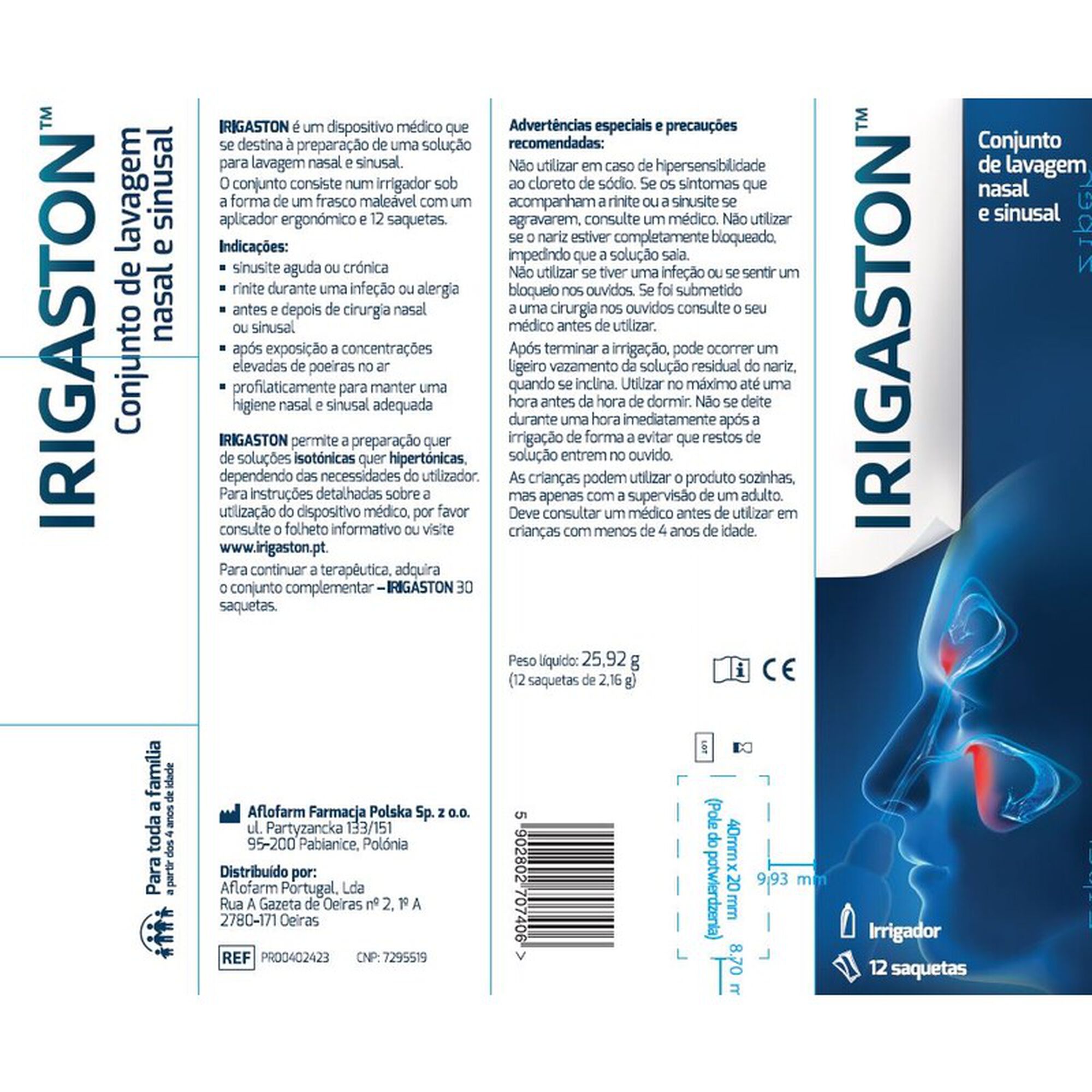 Kit Lavagem Nasal e Sinusal Irigaston