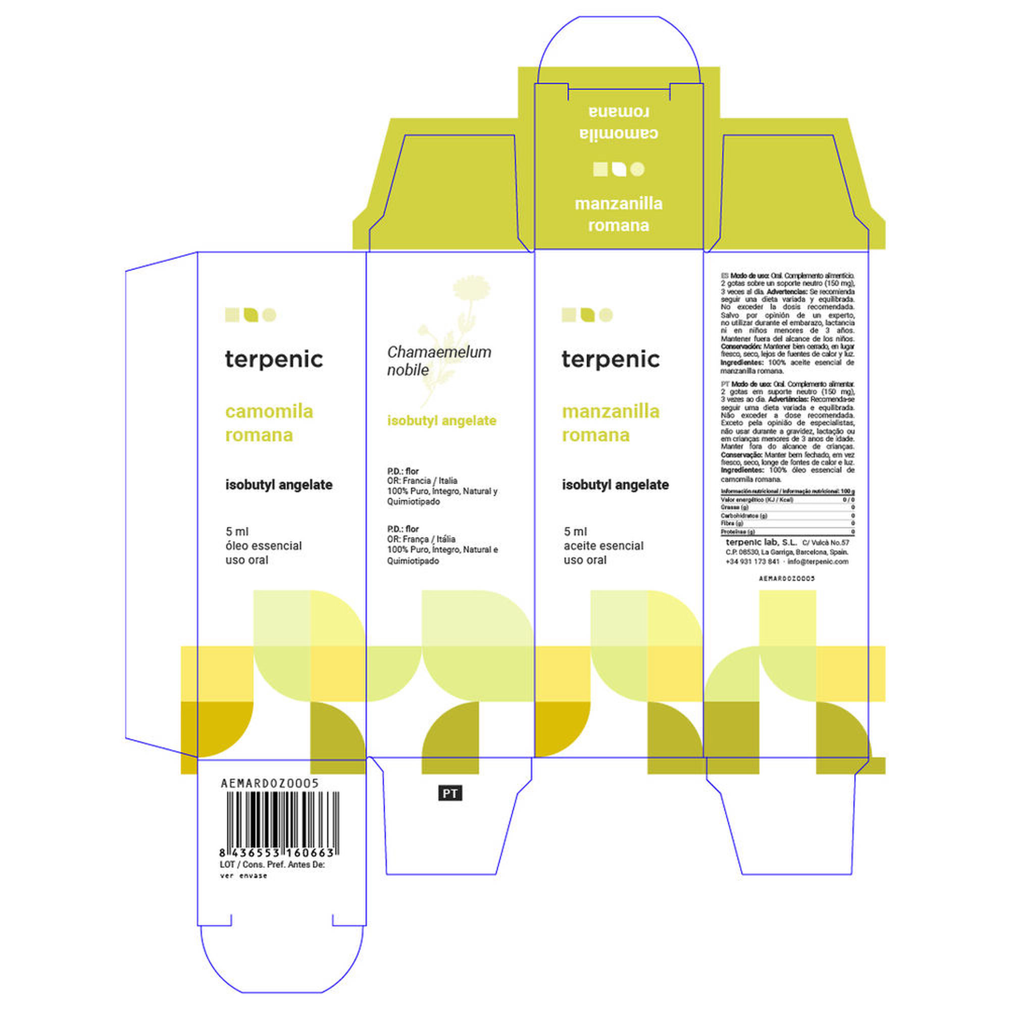 Óleo Essencial Camomila Romana