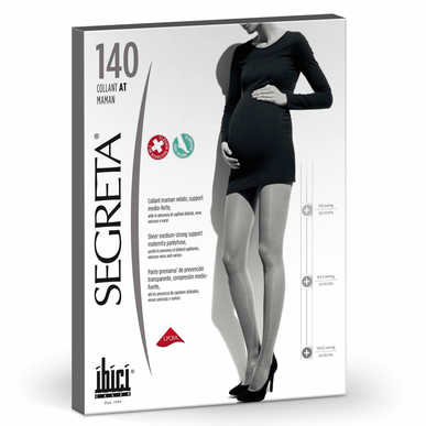 Collants para Grávida Segreta Maman 140 Preto Wells