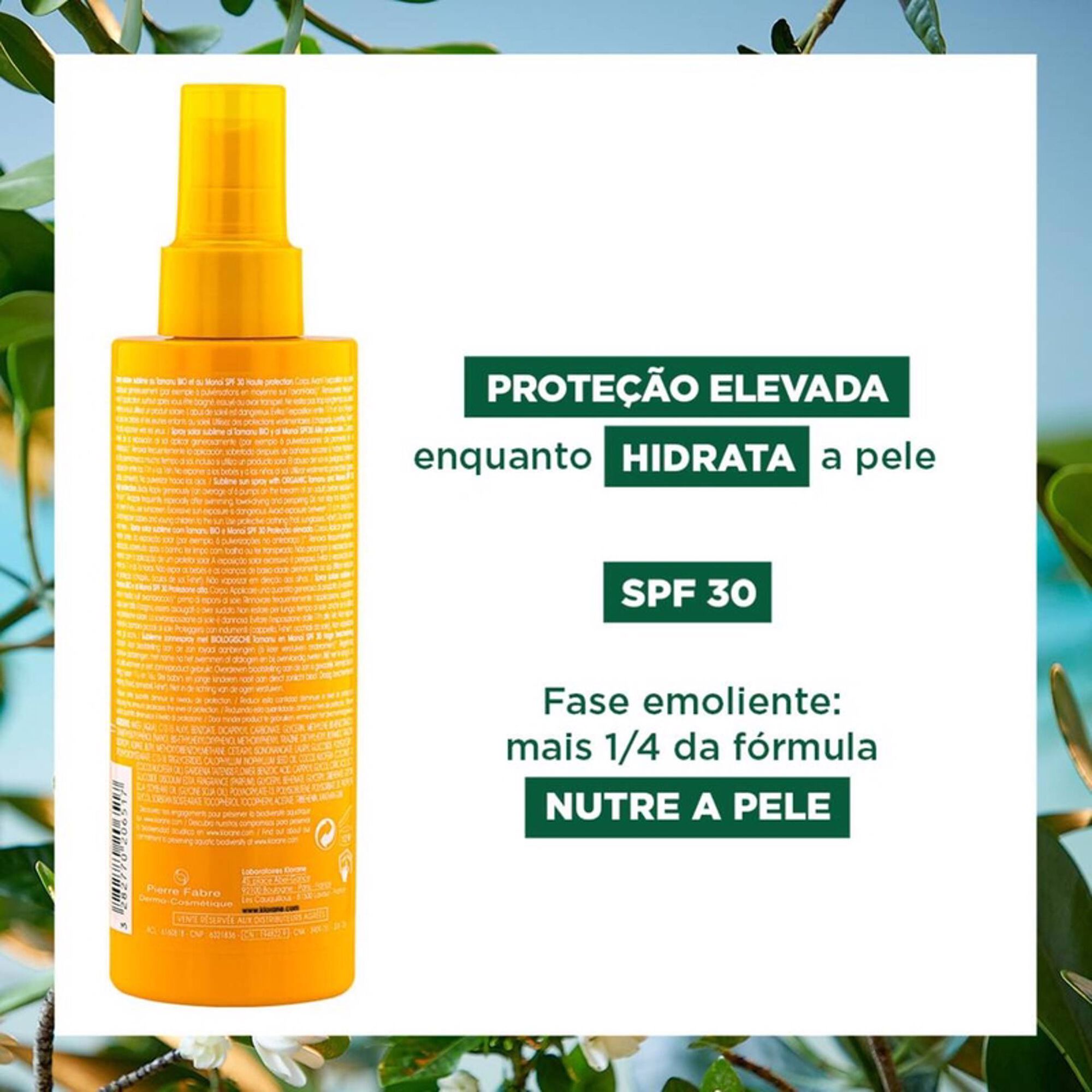 Tamanu BIO e Monoi Spray Solar Sublime SPF30