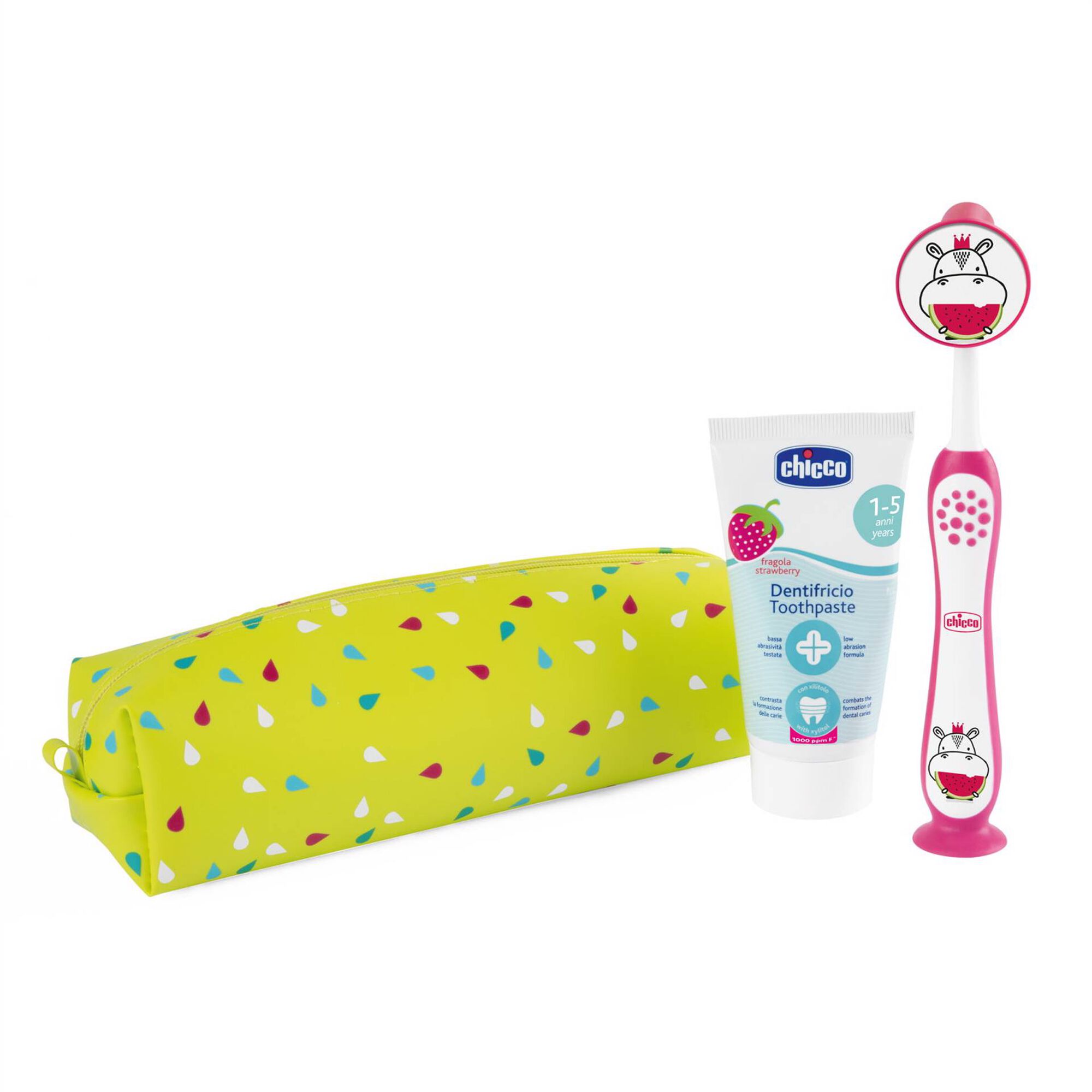 Kit Higiene Oral Rapariga Hipo Rosa 36M+