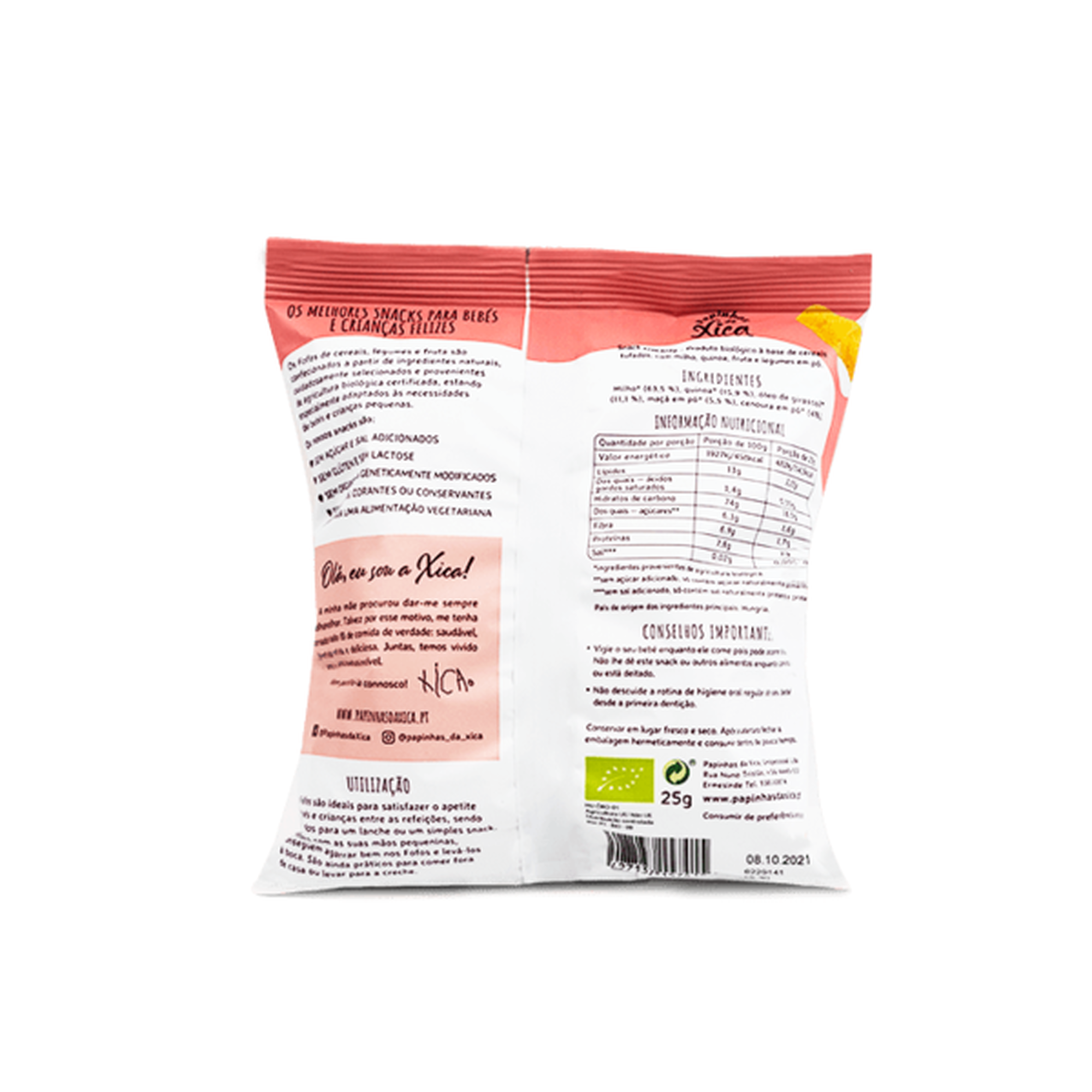 Snack Crocante Maçã Cenoura e Quinoa 7M+ Bio