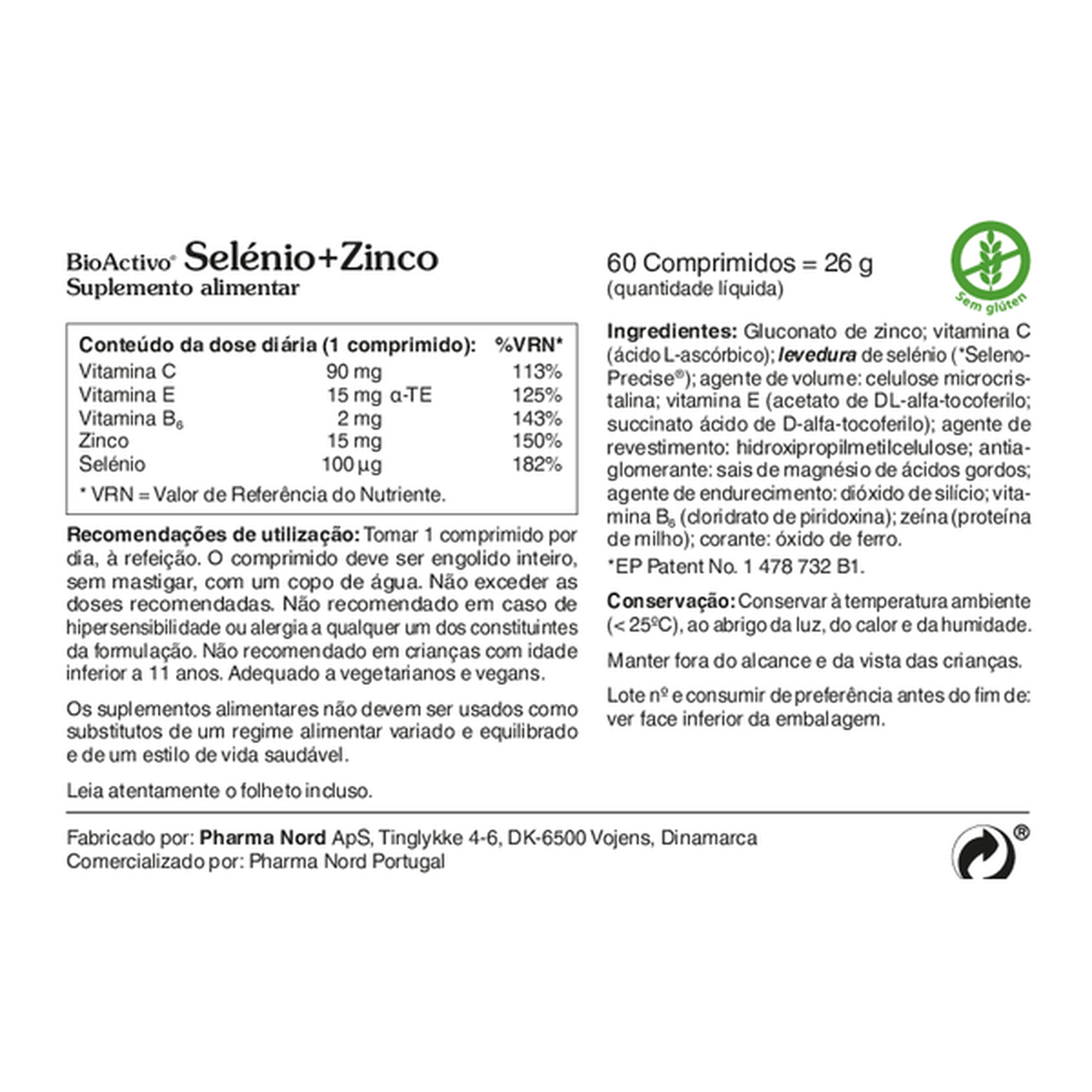 Suplemento Sistema Imunitário Selénio + Zinco