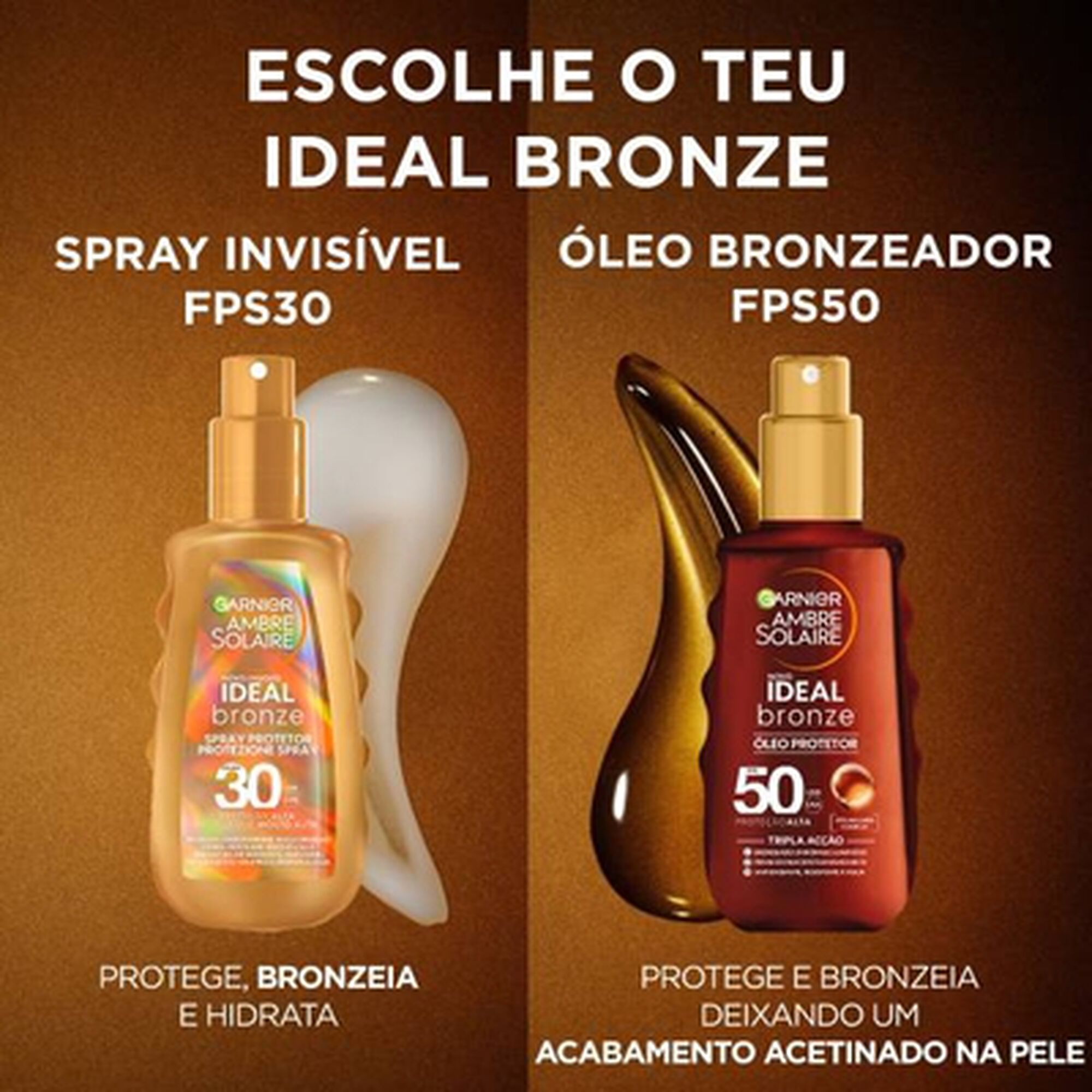 Protetor Solar Spray Ideal Bronze FPS30