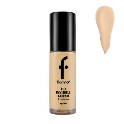 Base Invisible Cover HD Foundation SPF30 Flormar 30 ml