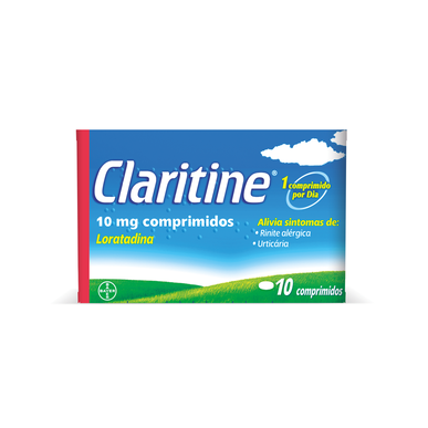 Claritine 10 mg Comprimidos Loratadina Wells