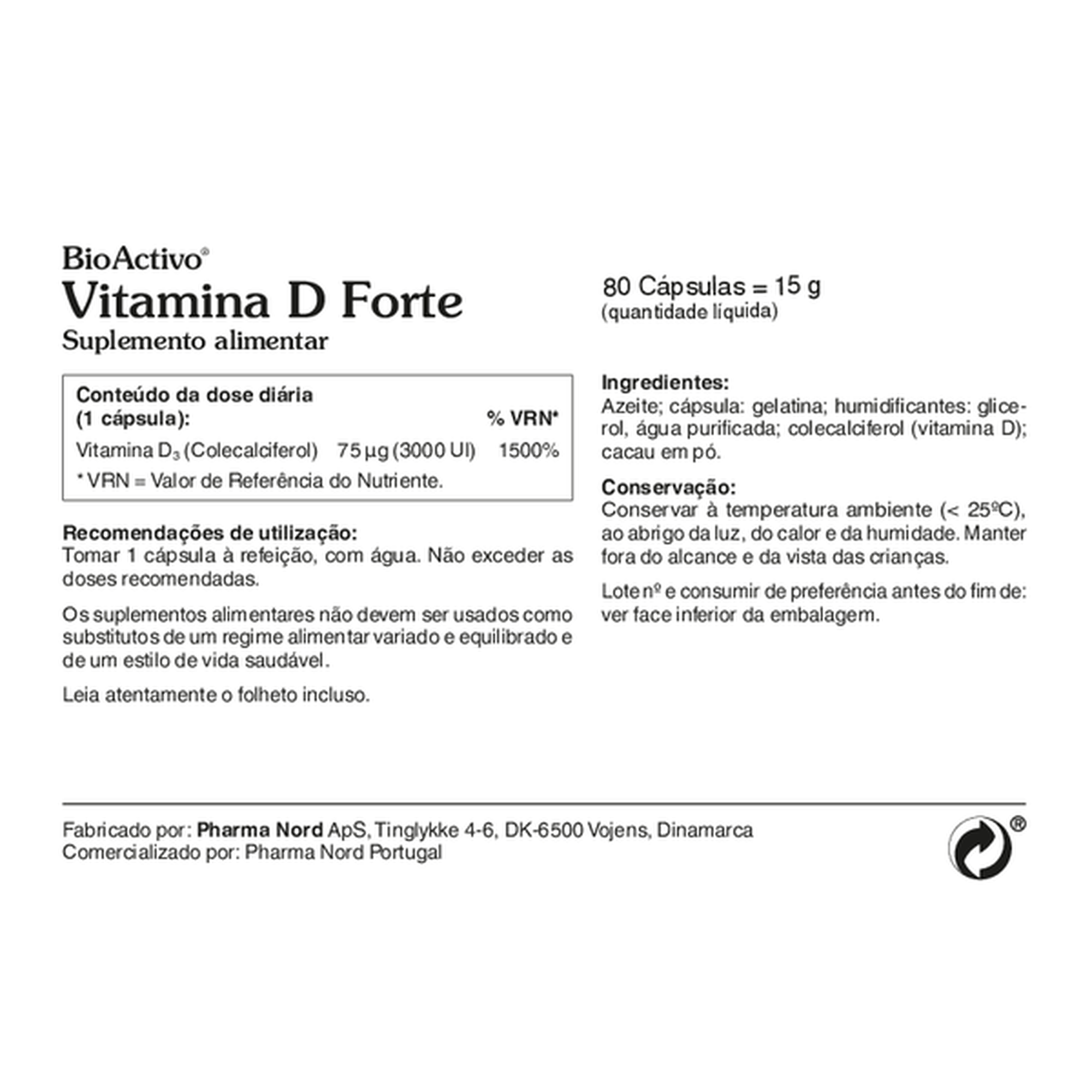 Suplemento Ossos e Músculos Vitamina D3 Forte