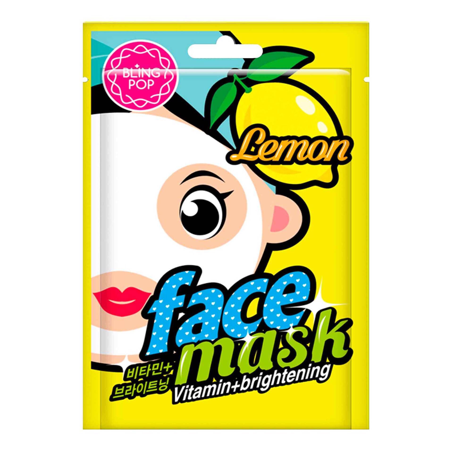 Máscara Facial de Vitaminas com Limão Bling Pop