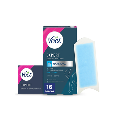 Expert Bandas de Cera Pele Sensível Corpo Wells
