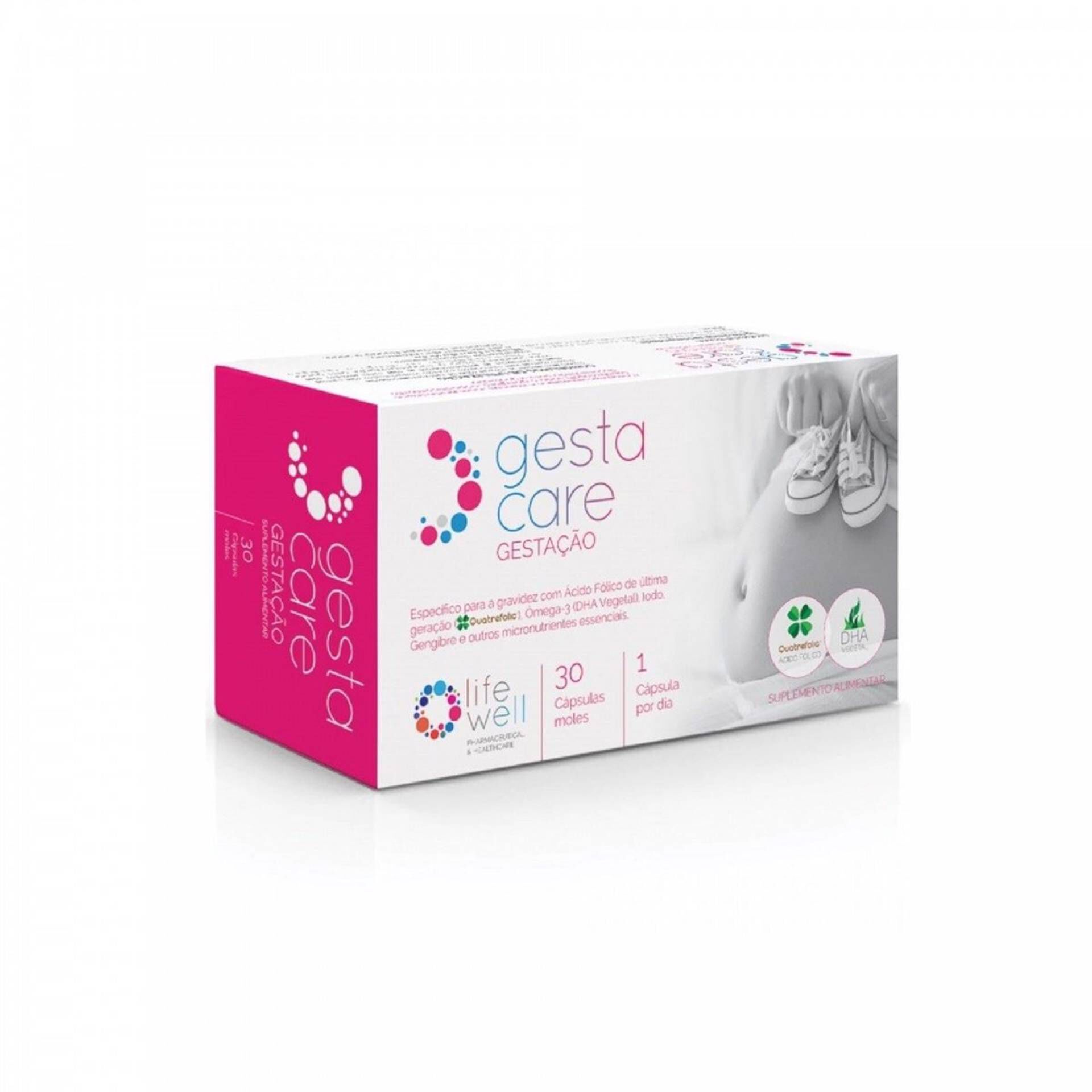 Gestacare Gestação com Ácido Fólico e Omega 3 30 cápsulas