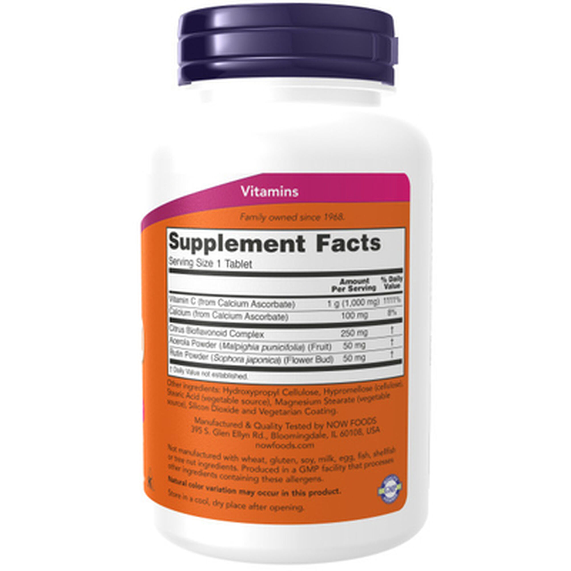 Suplemento Now Vitamina C-1000