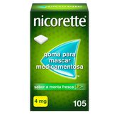 Nicorette 105 Gomas Nicotina 4 mg Menta Wells Image 1