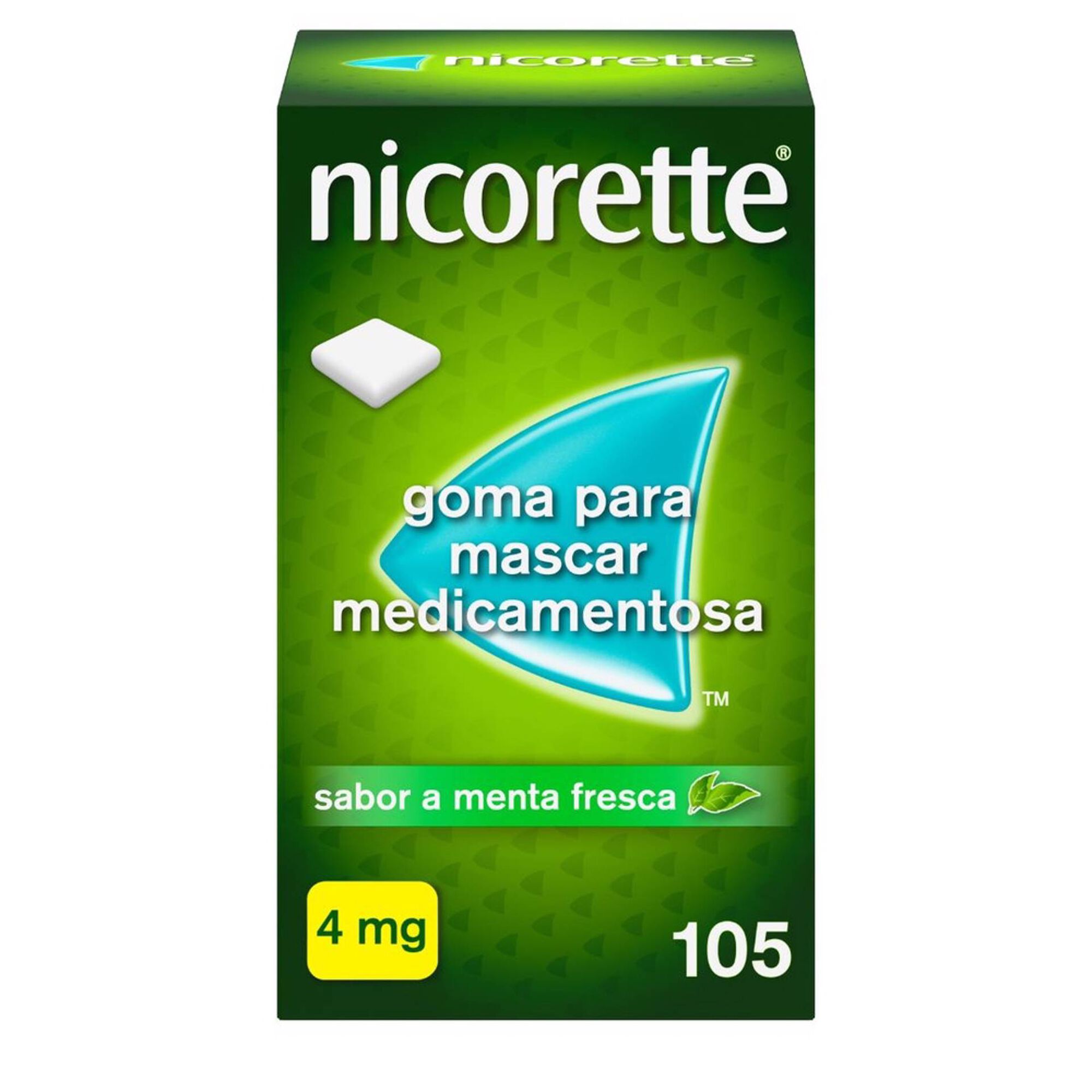 Nicorette 105 Gomas Nicotina 4 mg Menta