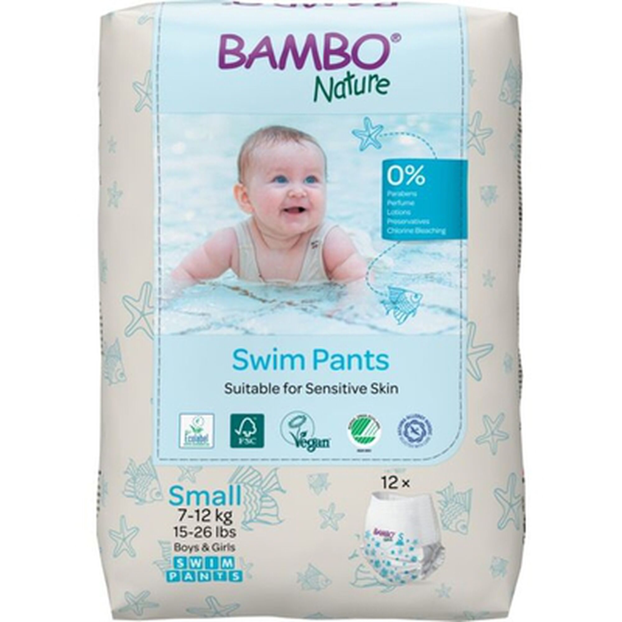 Swim Pants Sensitive Skin S 7-12 kg