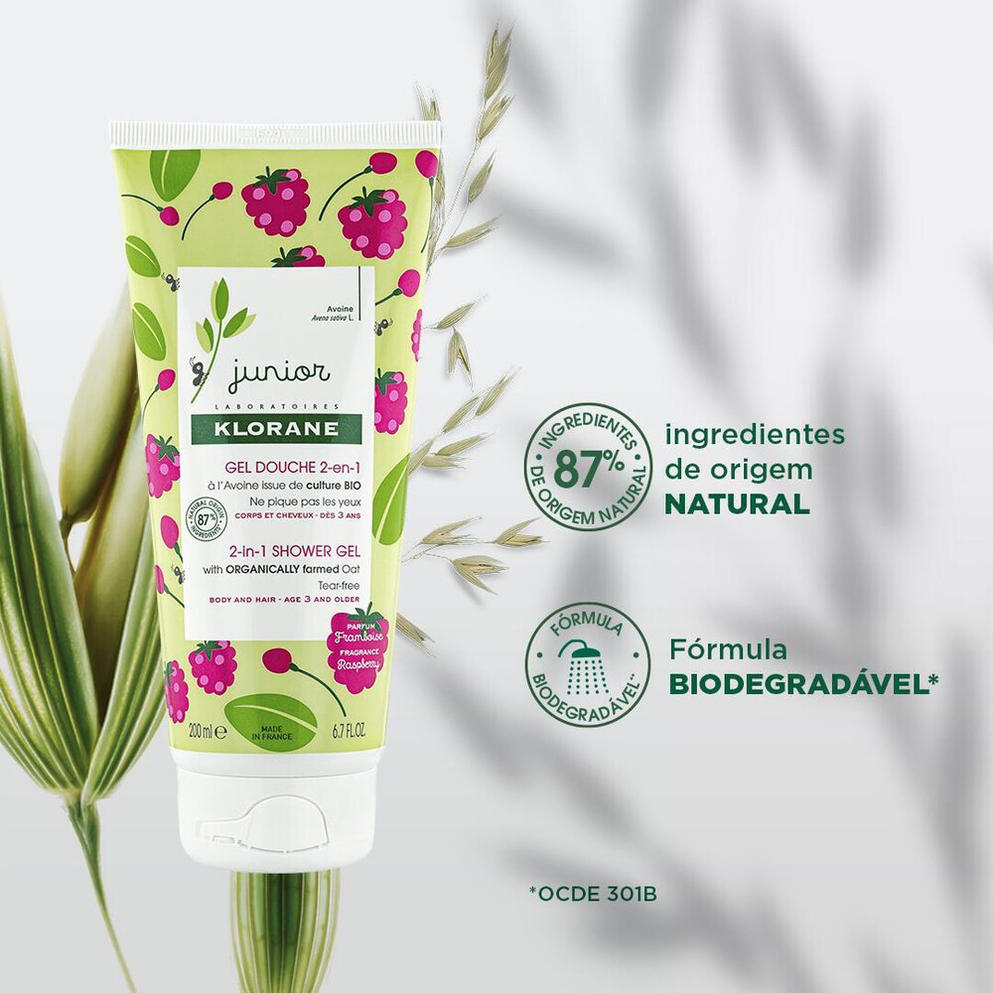 Junior 2-in-1 Shower Gel Raspberry