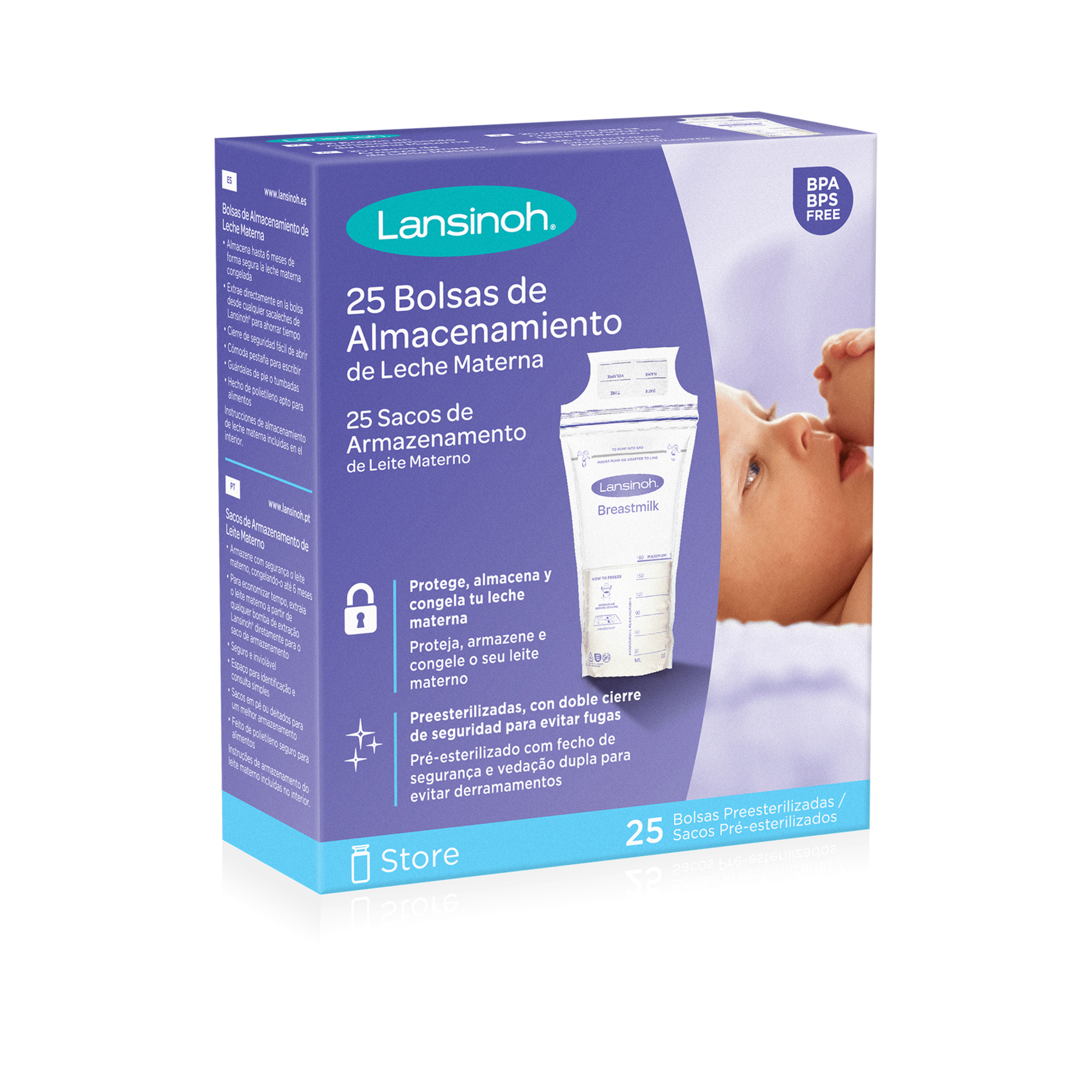 Sacos de Armazenamento Leite Materno