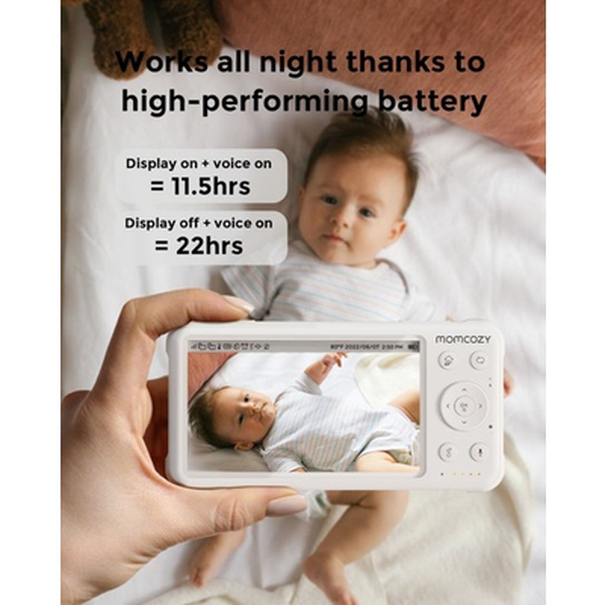 BM01 5 LCD Screen Video Baby Monitor