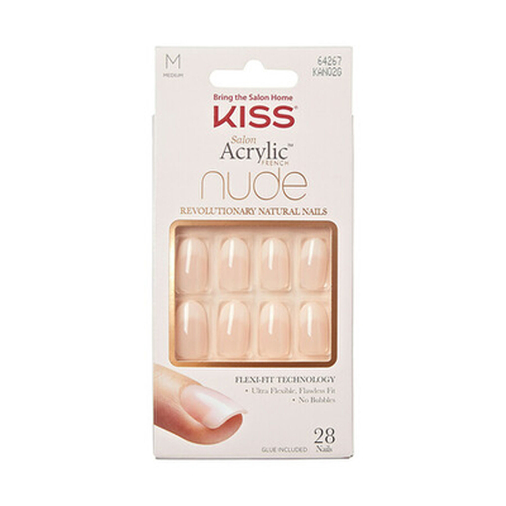 Unhas Postiças Salon Acrylic Nude Graceful