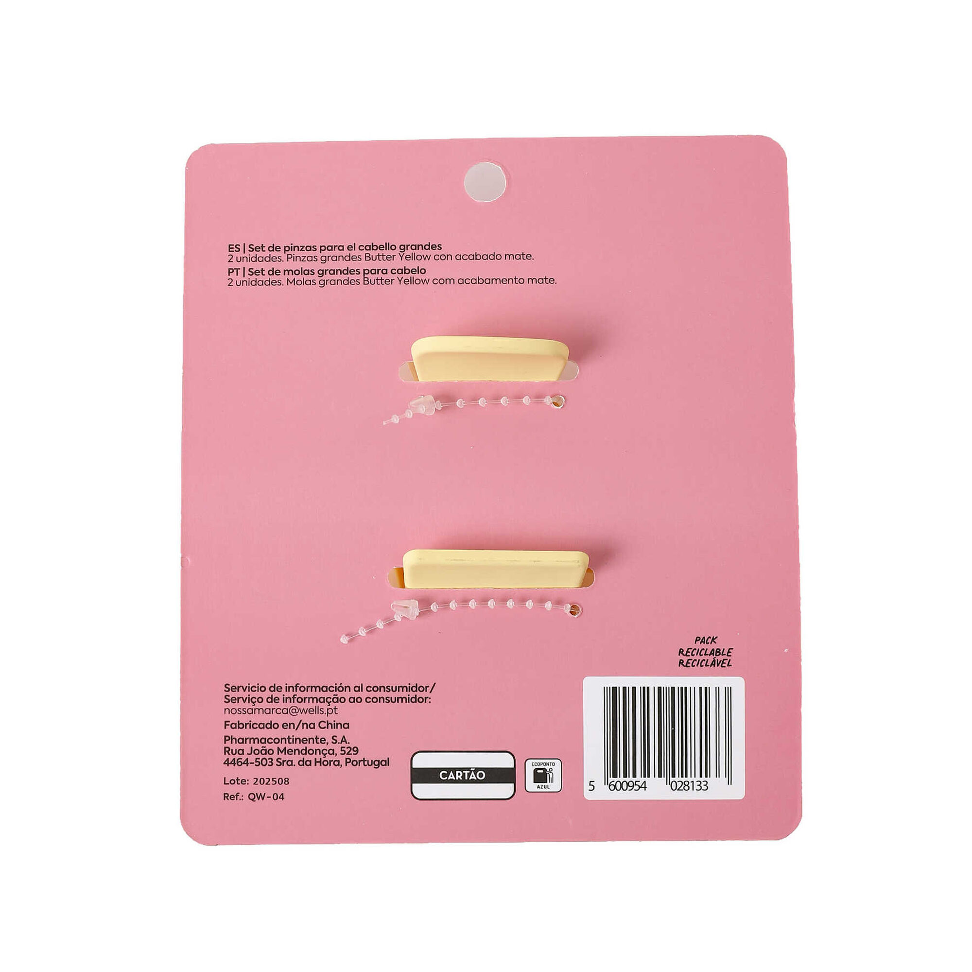 Set de Molas Grandes para Cabelo